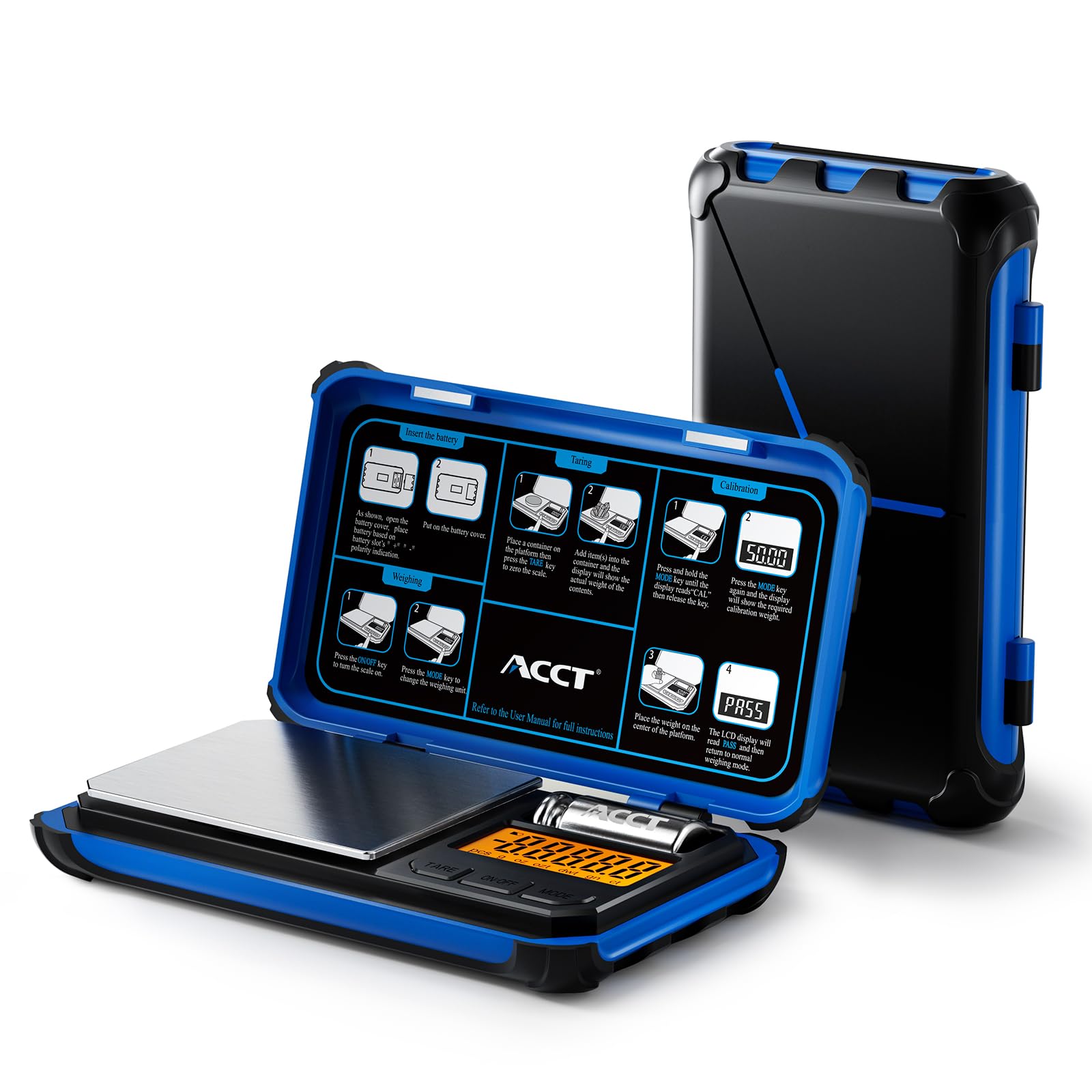 Precision Pocket Scale, 200gx0.01g Jewelry gram Scale