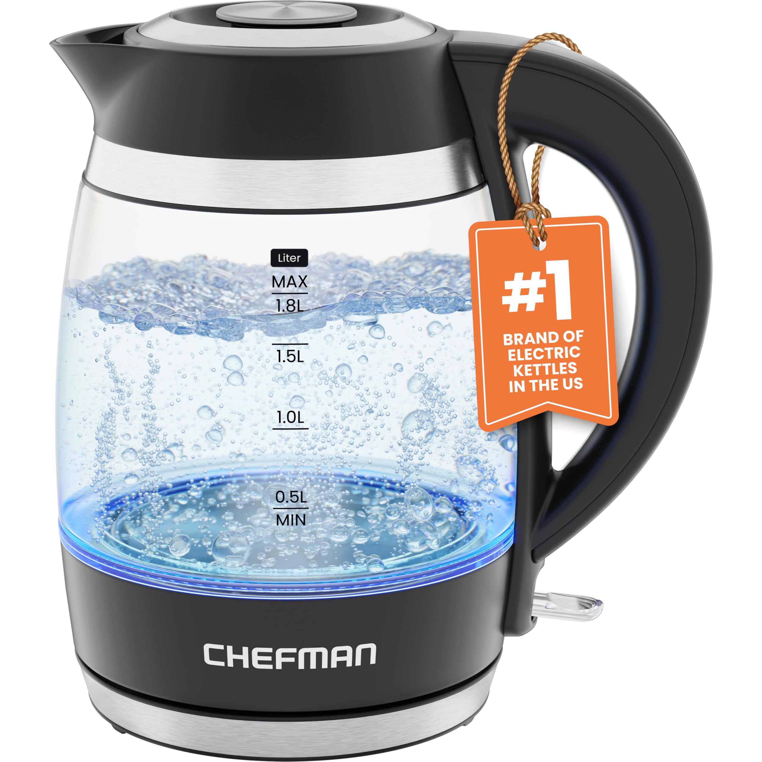 Chefman Electric Kettle, 1.8L 1500W