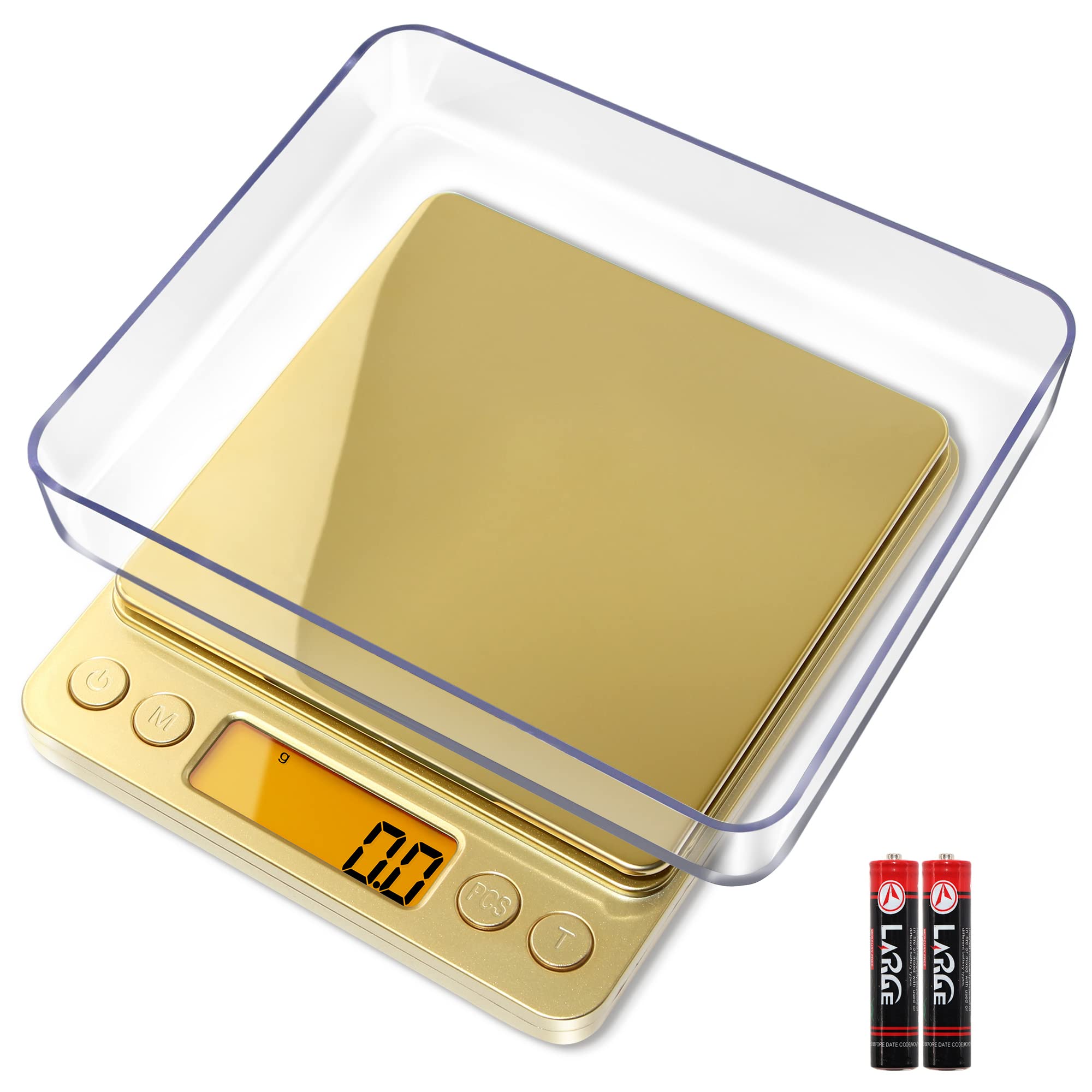 Fuzion Small Gram Scale 3000g, Digital Kitchen Food Scale