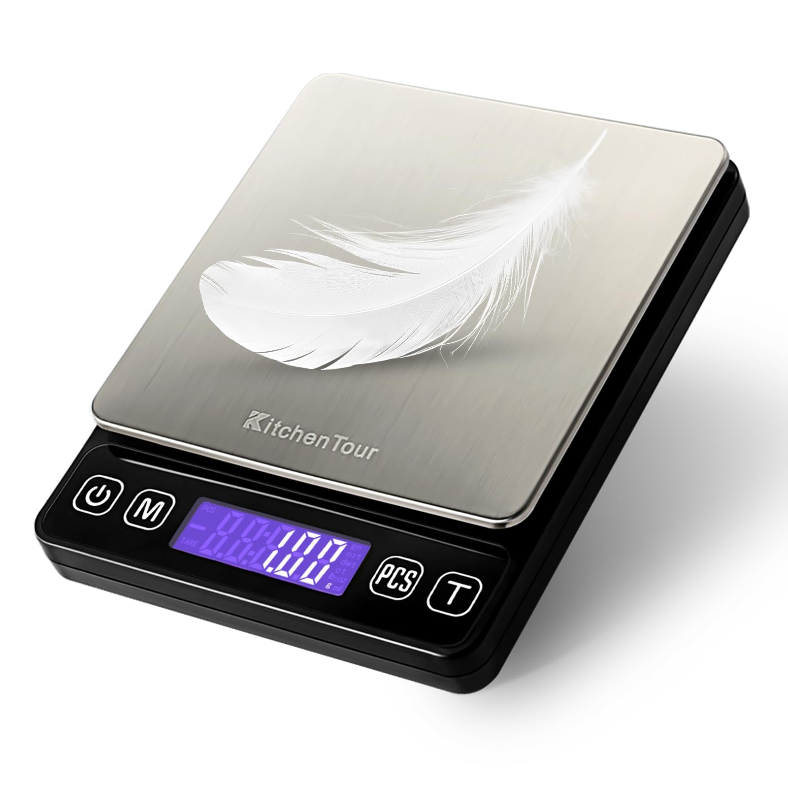 KitchenTour Mini Gram Scale for Coffee, Jewelry and Small Items