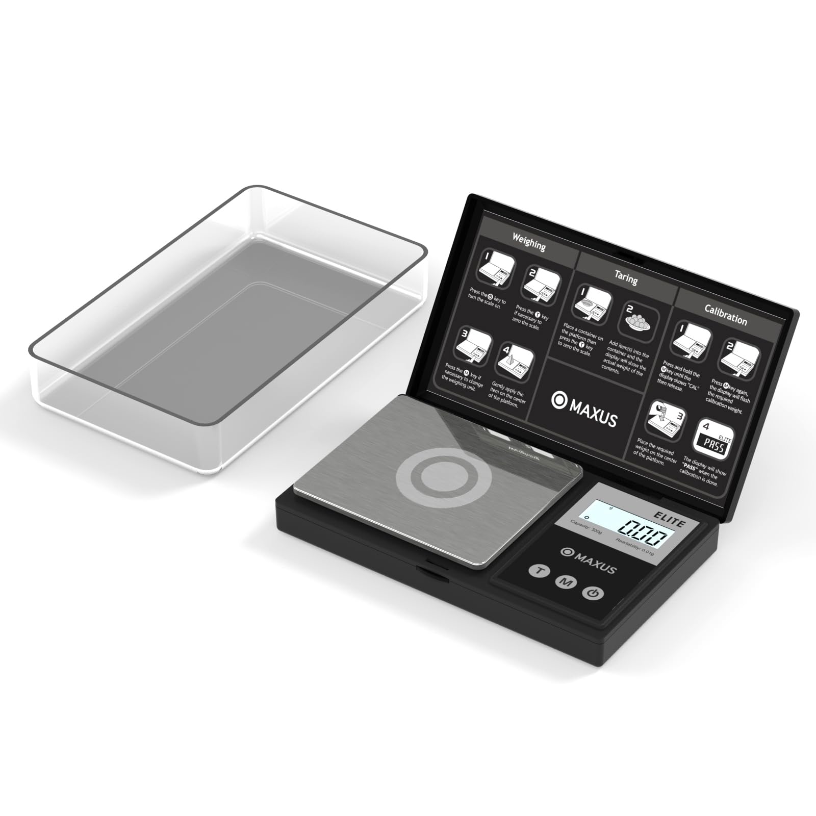 MAXUS Digital Pocket Gram Scale 500g x 0.01g High Precision