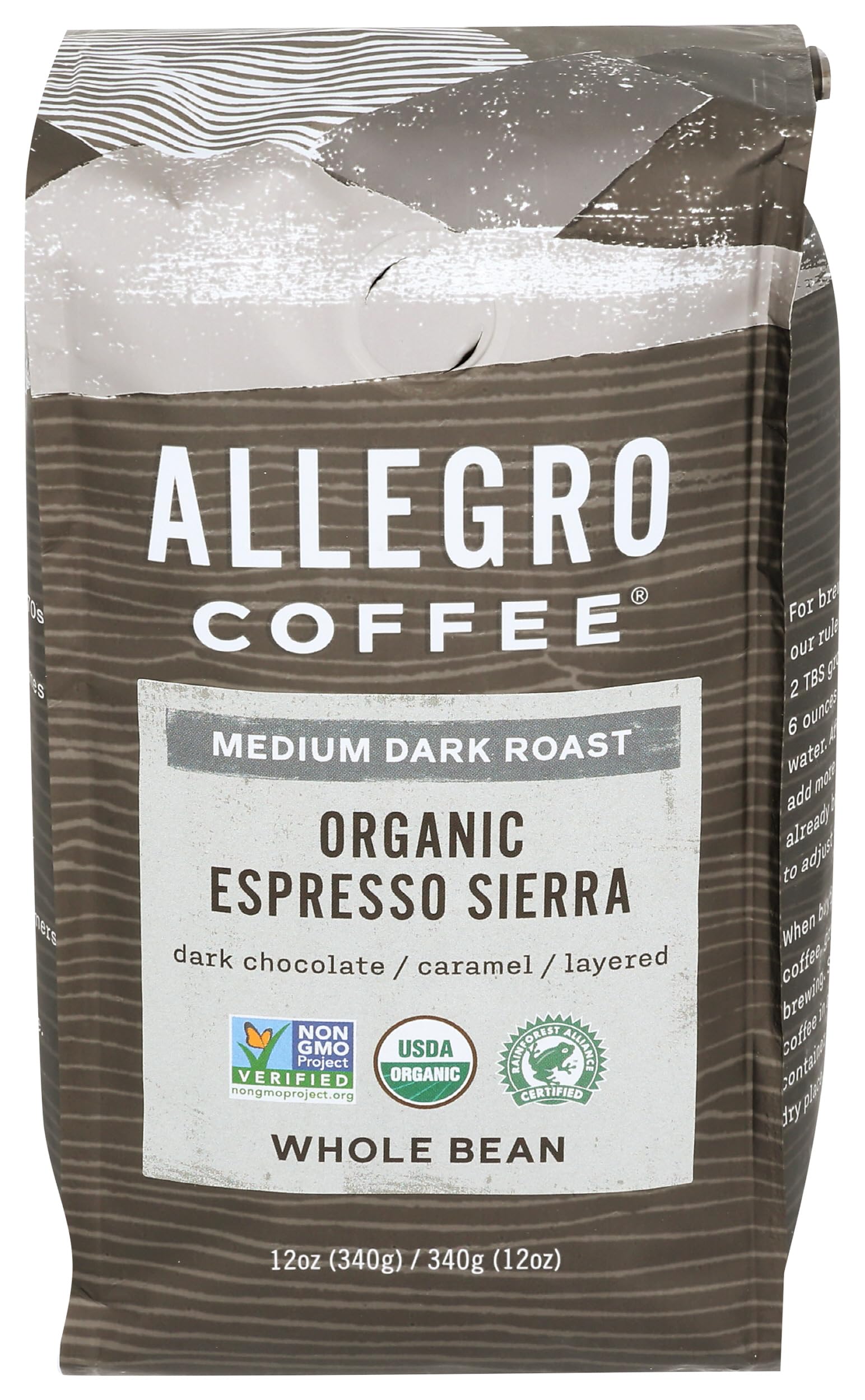 Allegro Coffee Organic Espresso Sierra Whole Bean Coffee