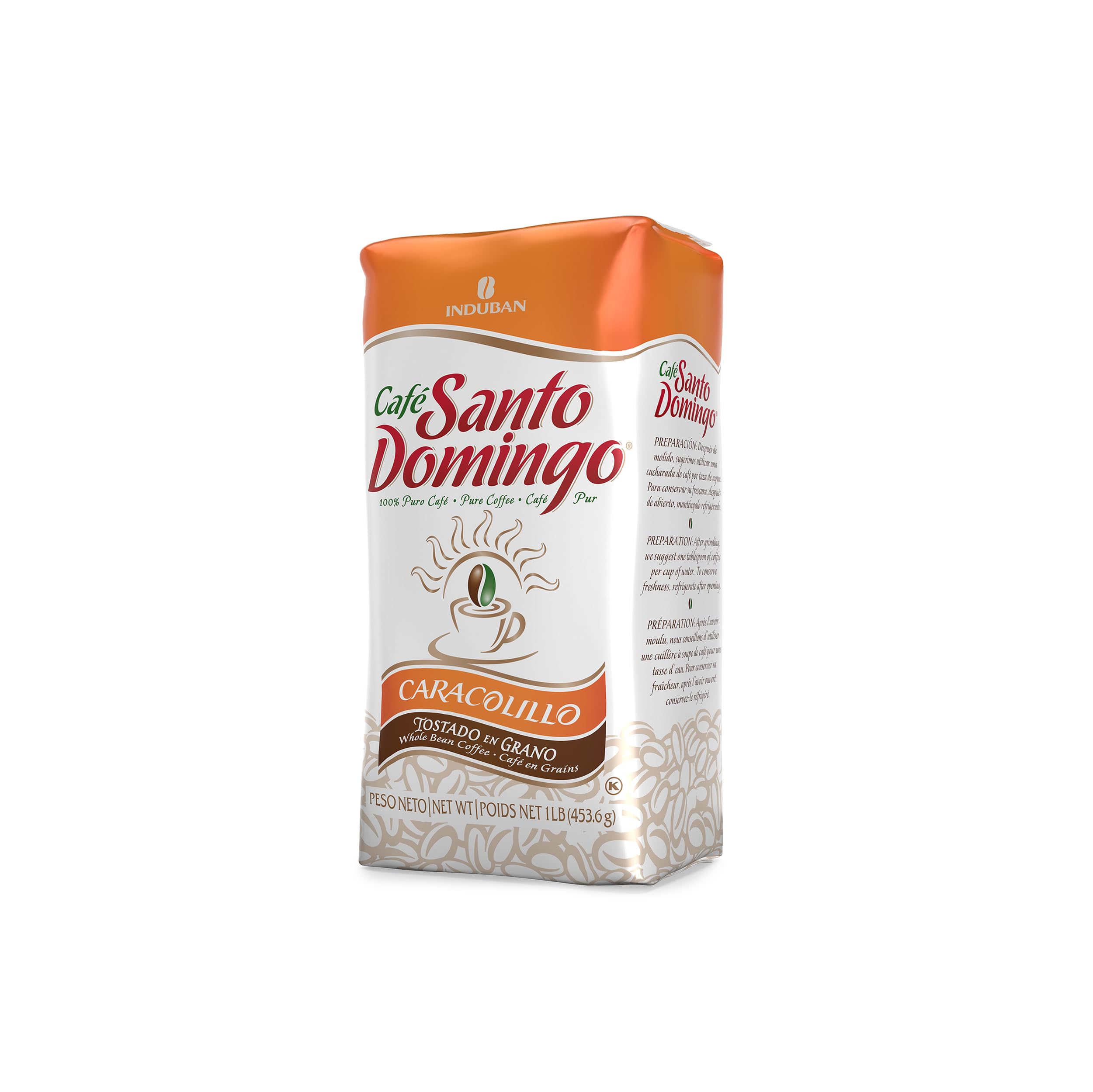 Café Santo Domingo Caracolillo, 16 oz Bag