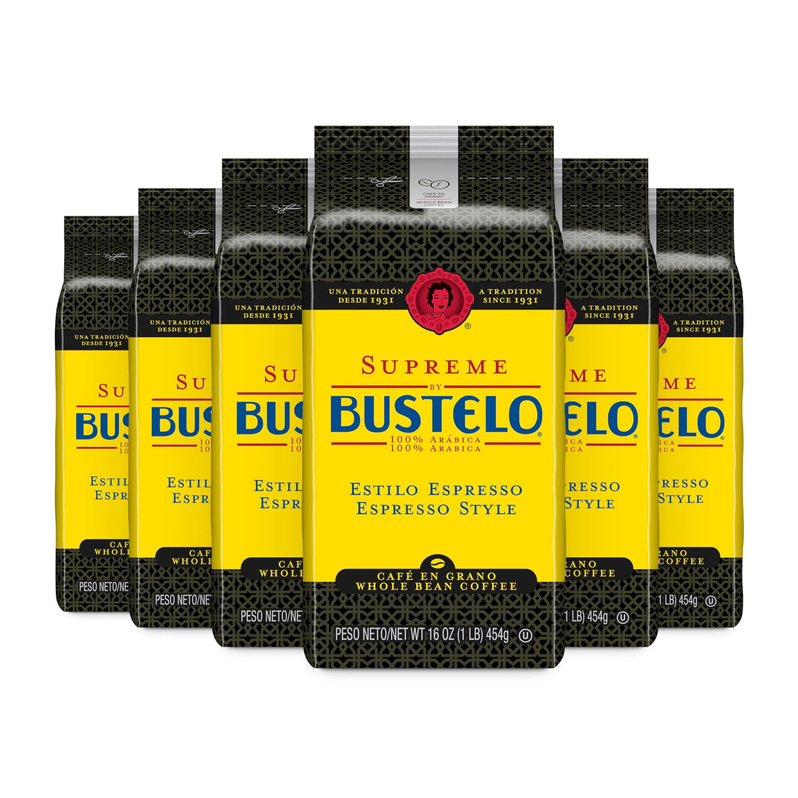 Café Bustelo Supreme by Bustelo Espresso Style Dark Roast Whole