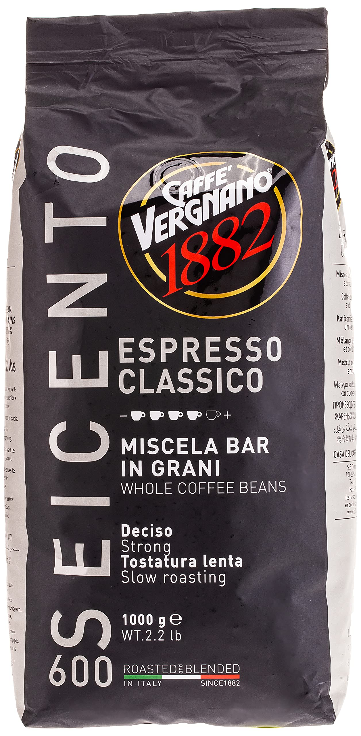 Caffe Vergnano Espresso Classico 600 Whole Beans