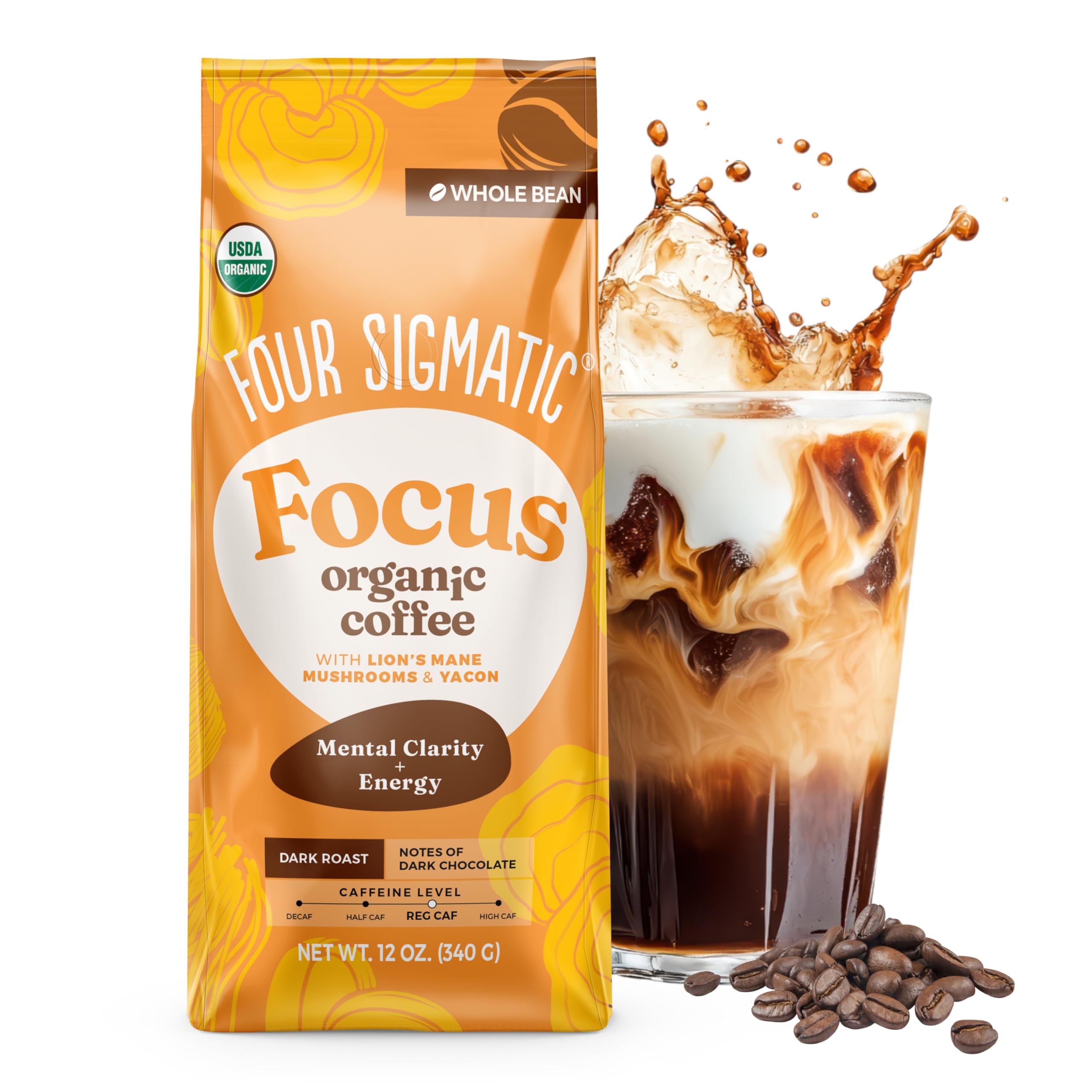 Four Sigmatic Dark Roast Organic Whole Bean Coffee