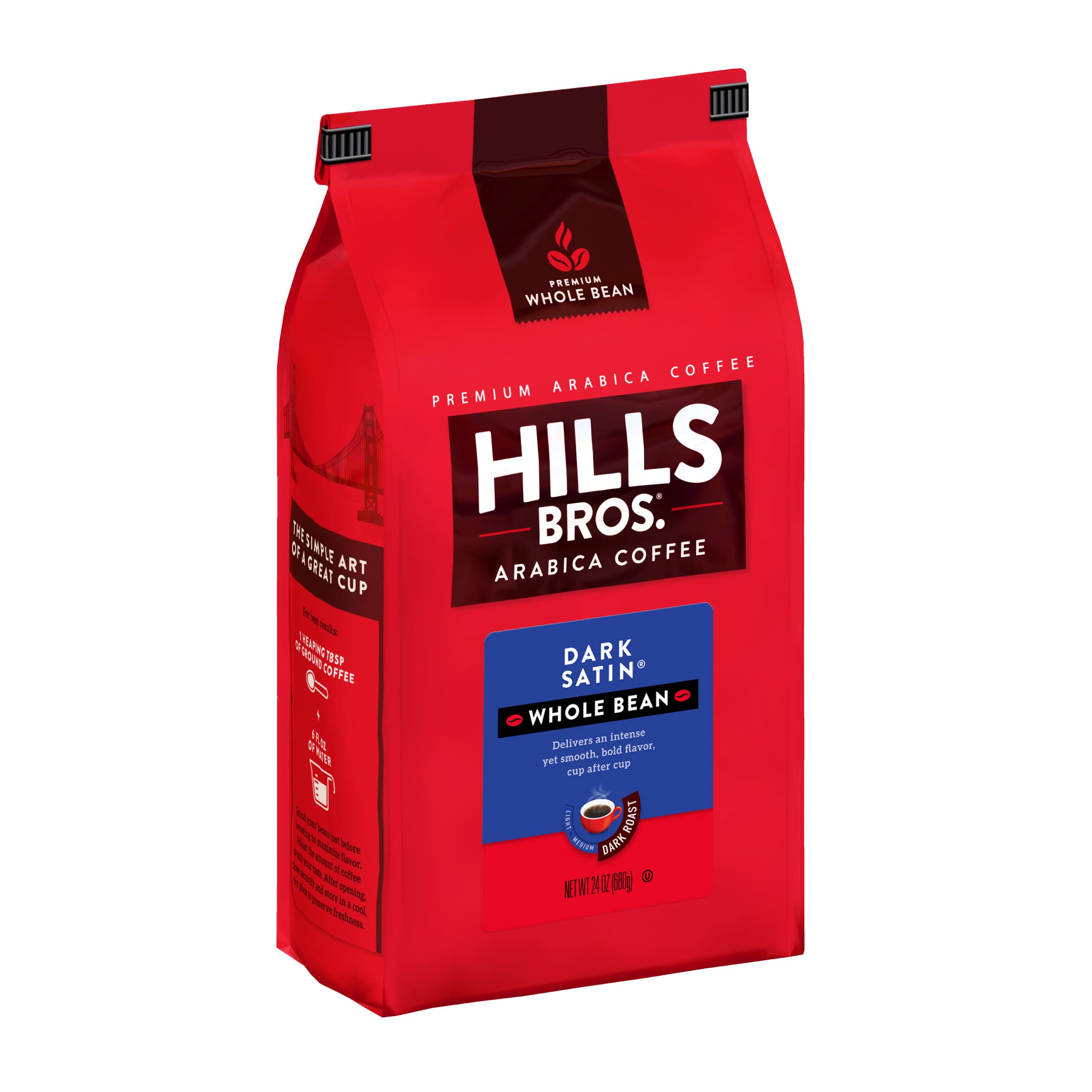 Hills Bros. Dark Satin Whole Bean Coffee