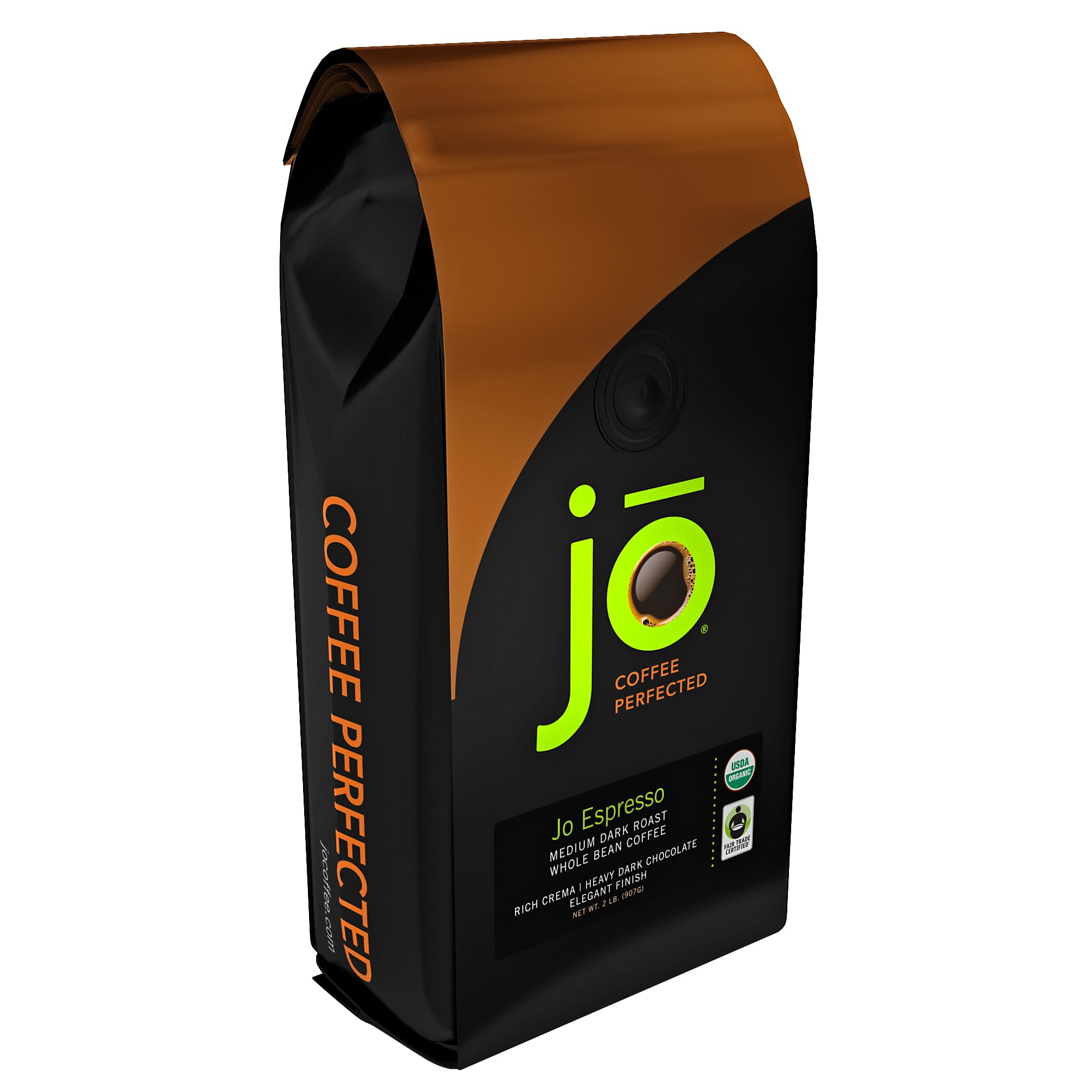 JO ESPRESSO: 2 lb, Organic Whole Espresso Beans