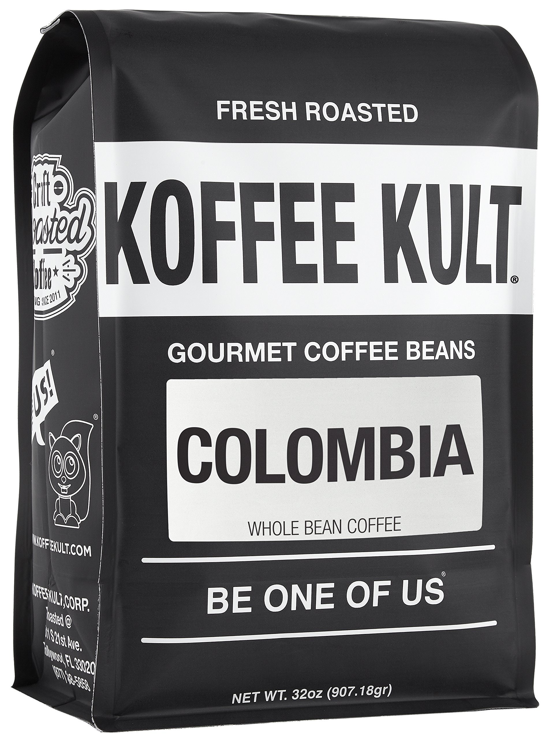 Koffee Kult Colombian Medium Roast Coffee Beans 100% Single