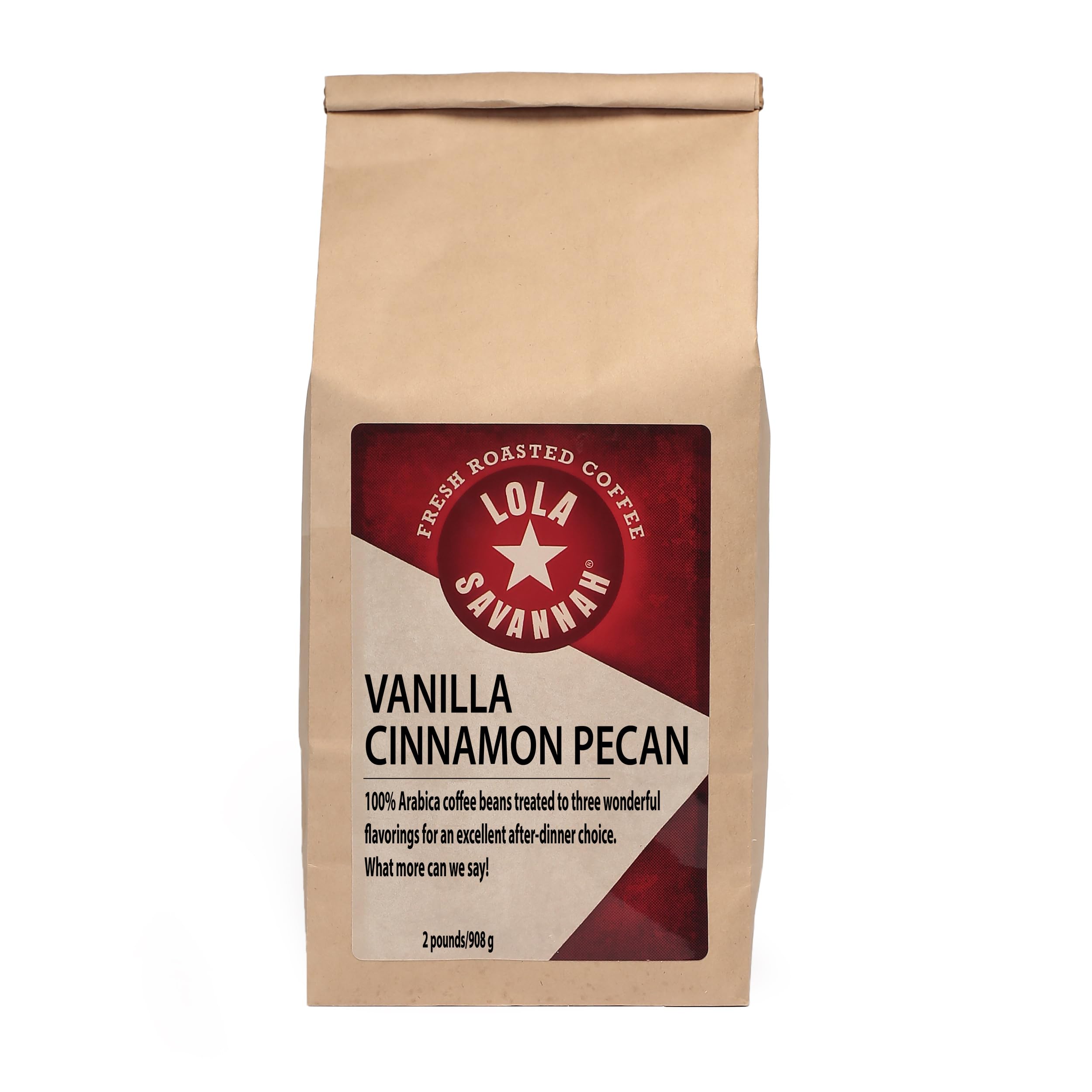 Lola Savannah Vanilla Cinnamon Pecan Whole Bean Caffeinated