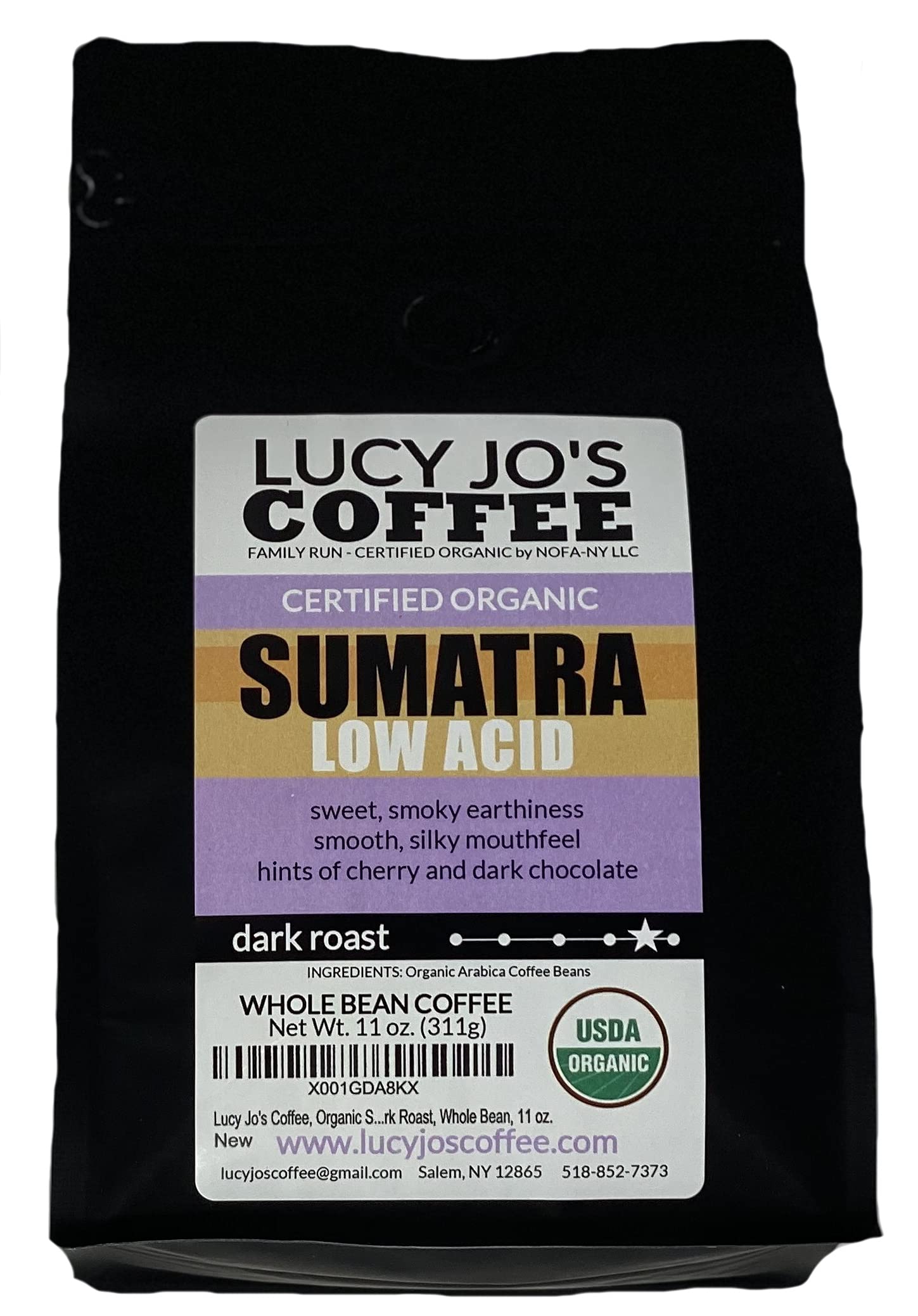Lucy Jo's Coffee, Organic Sumatra