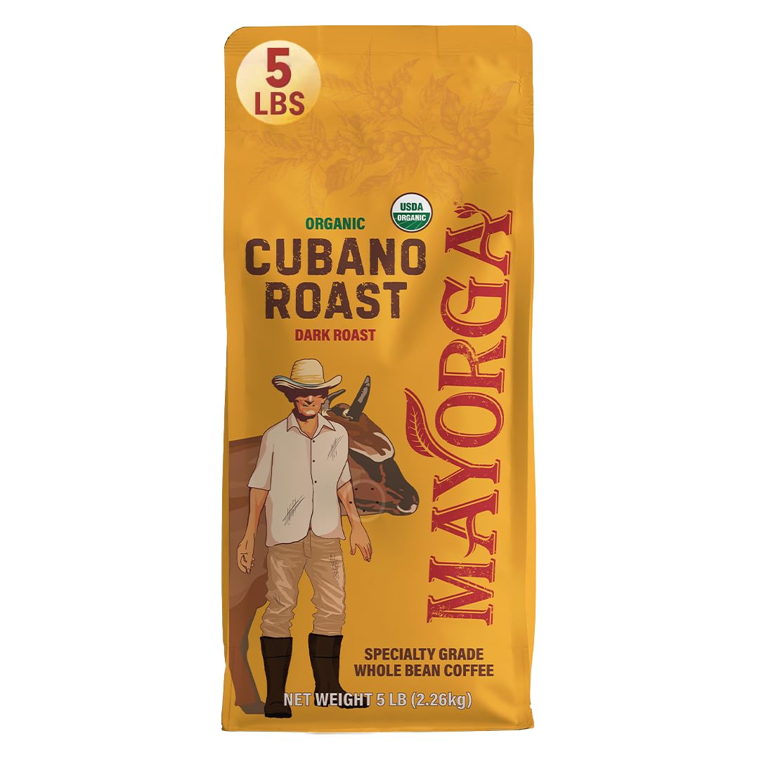 Mayorga Dark Roast Coffee 5lb bag Cubano Roast 100% Arabica