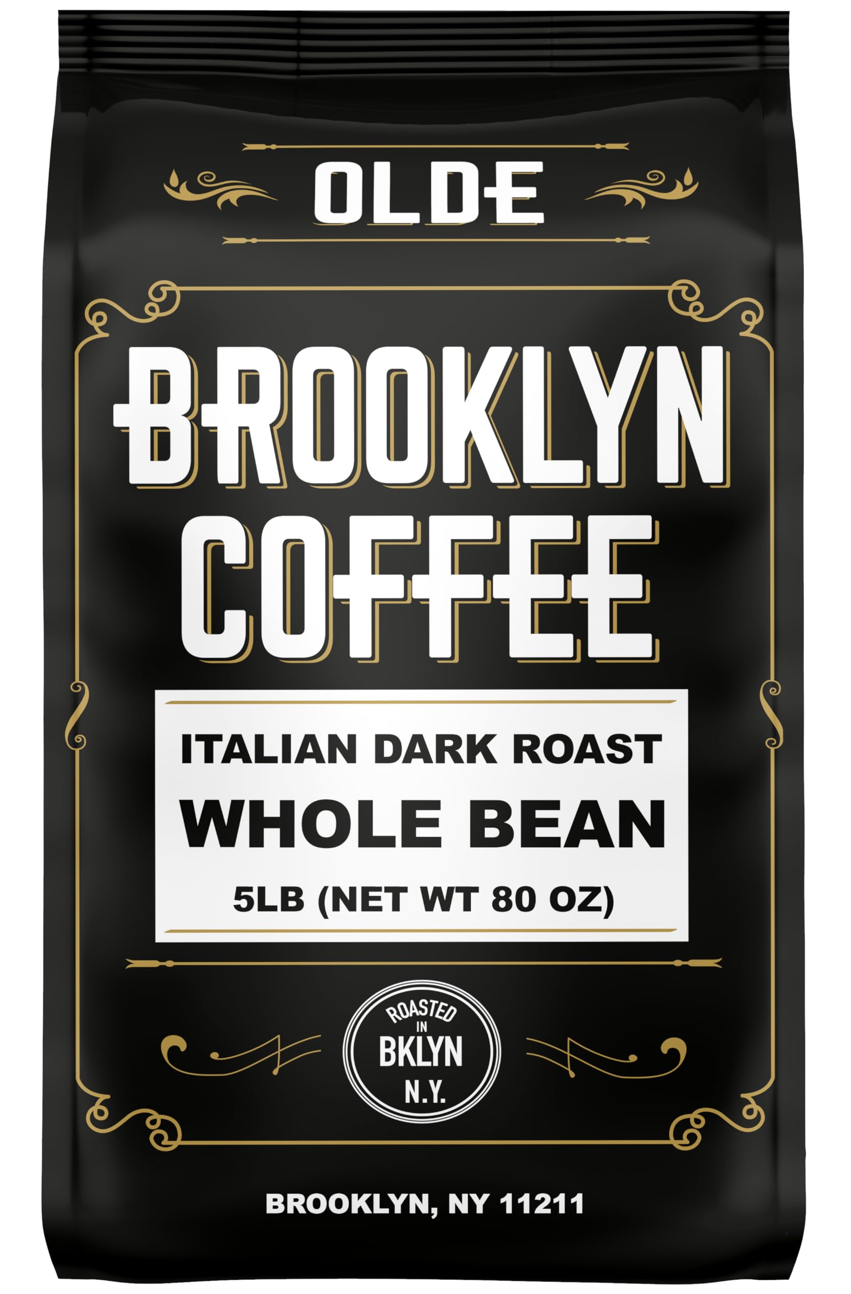 BROOKLYN COFFEE Whole Bean, Italian Dark Roast