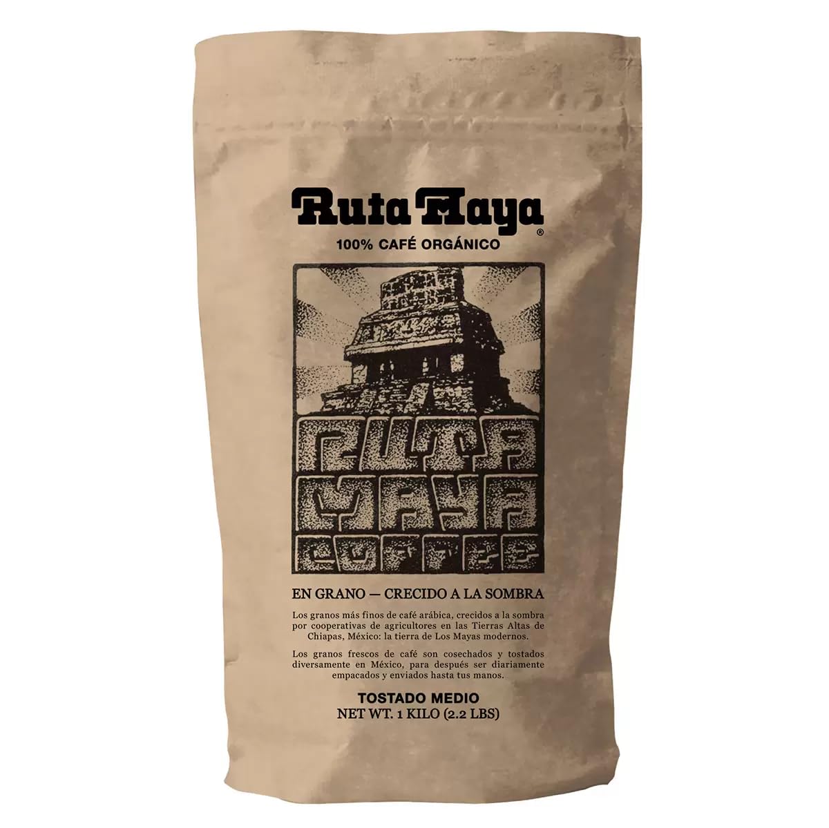 Ruta Maya Organic Coffee Medium Roast 2.2 Pounds Unflavored 32