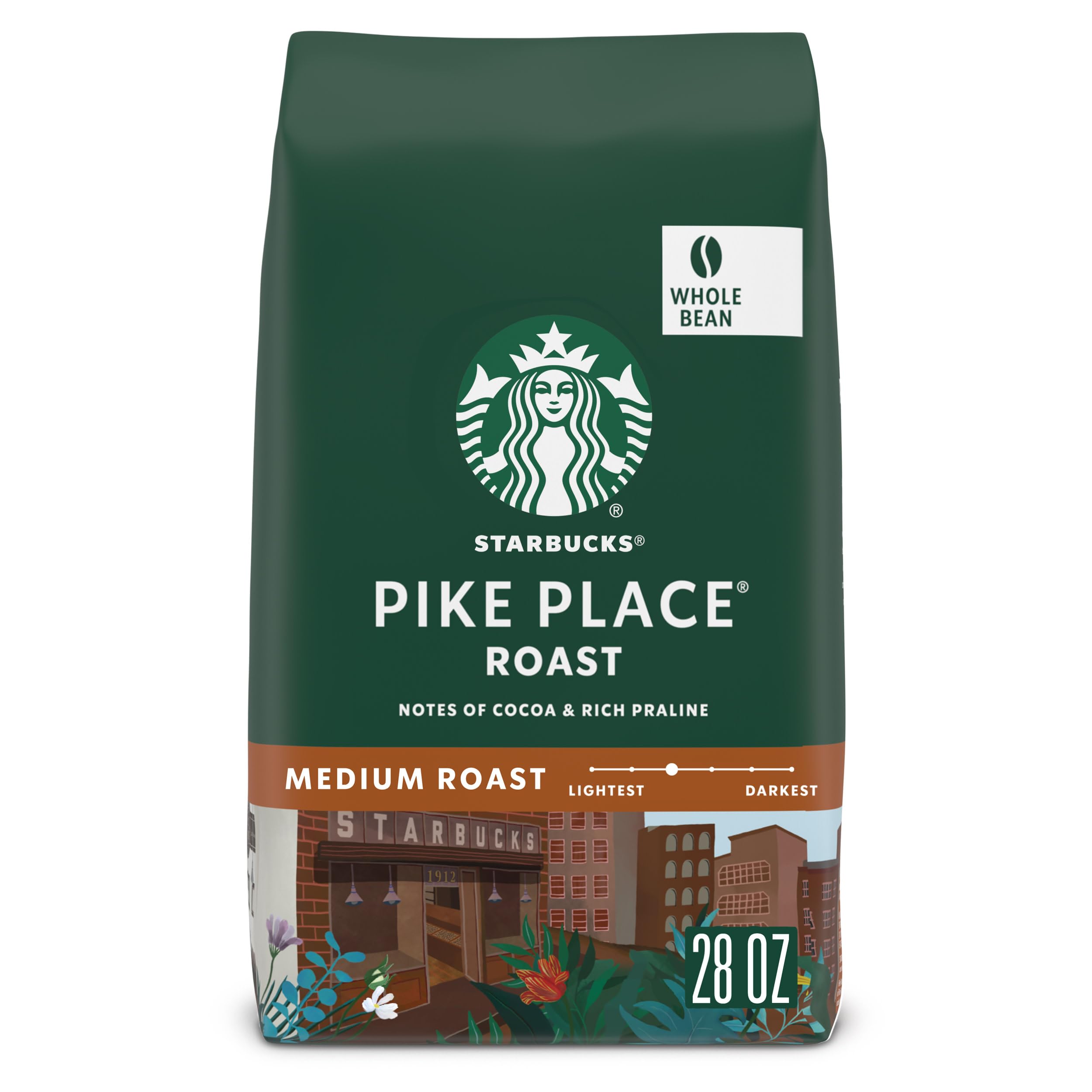 Starbucks Whole Coffee Beans, Medium Roast Hot or Iced Coffee
