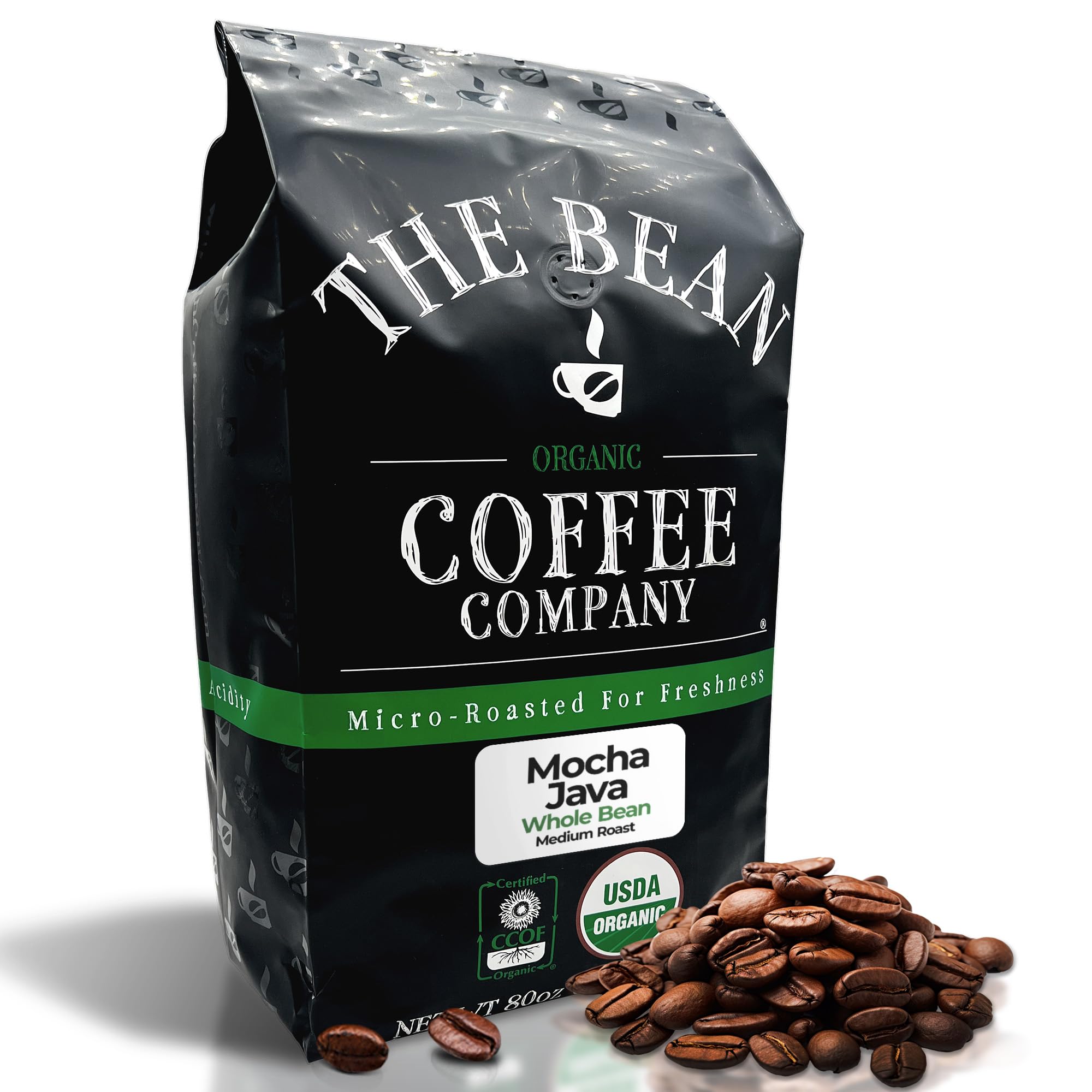 The Bean Organic Coffee Company Mocha Java, Medium Roast