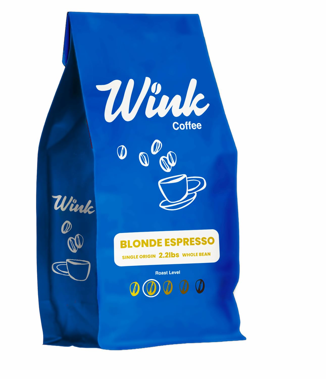 Wink Coffee Blonde Espresso Whole Bean Coffee, 2.2 lb Bag
