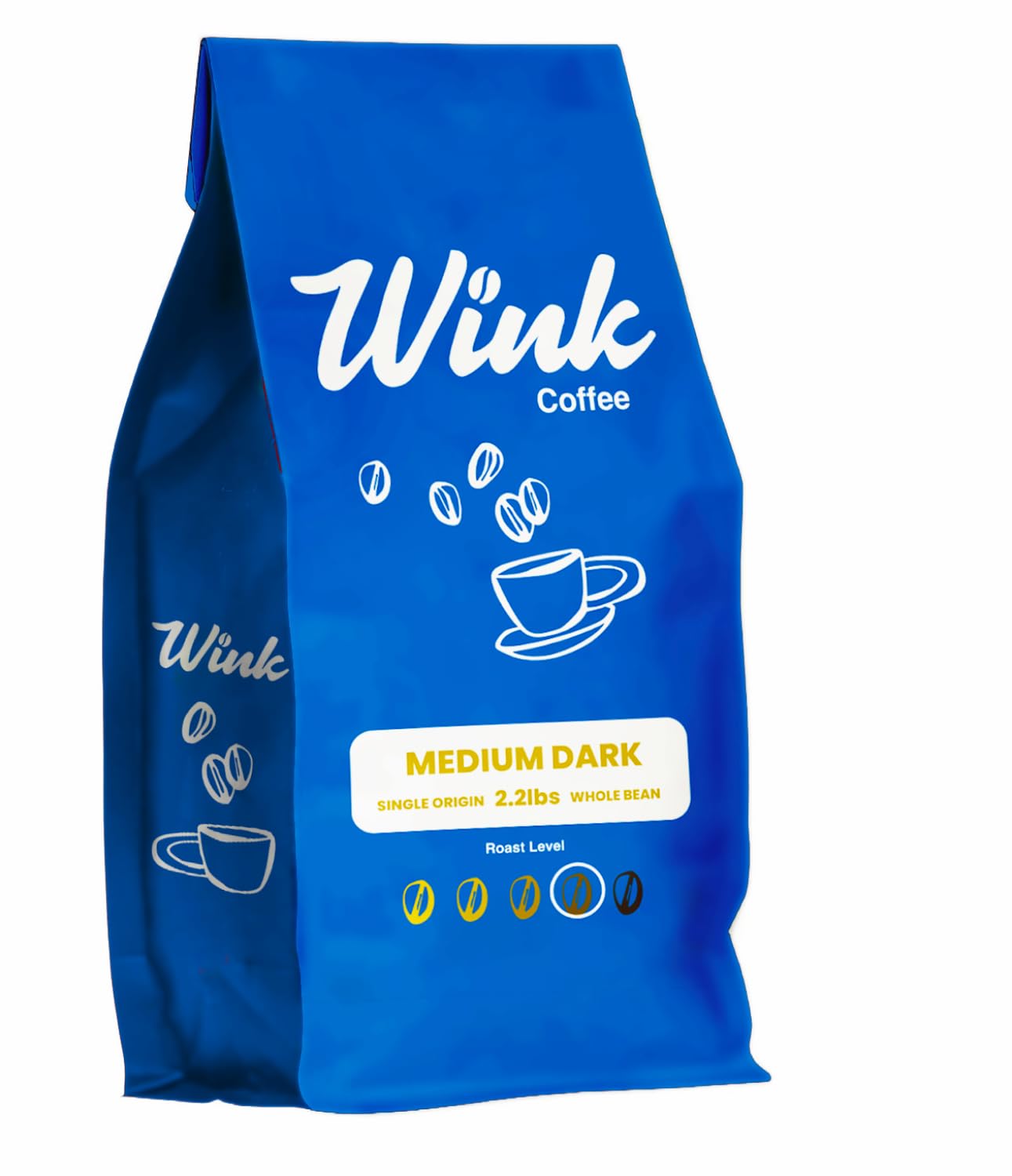Wink Coffee Medium Dark Roast Espresso Whole Bean Coffee
