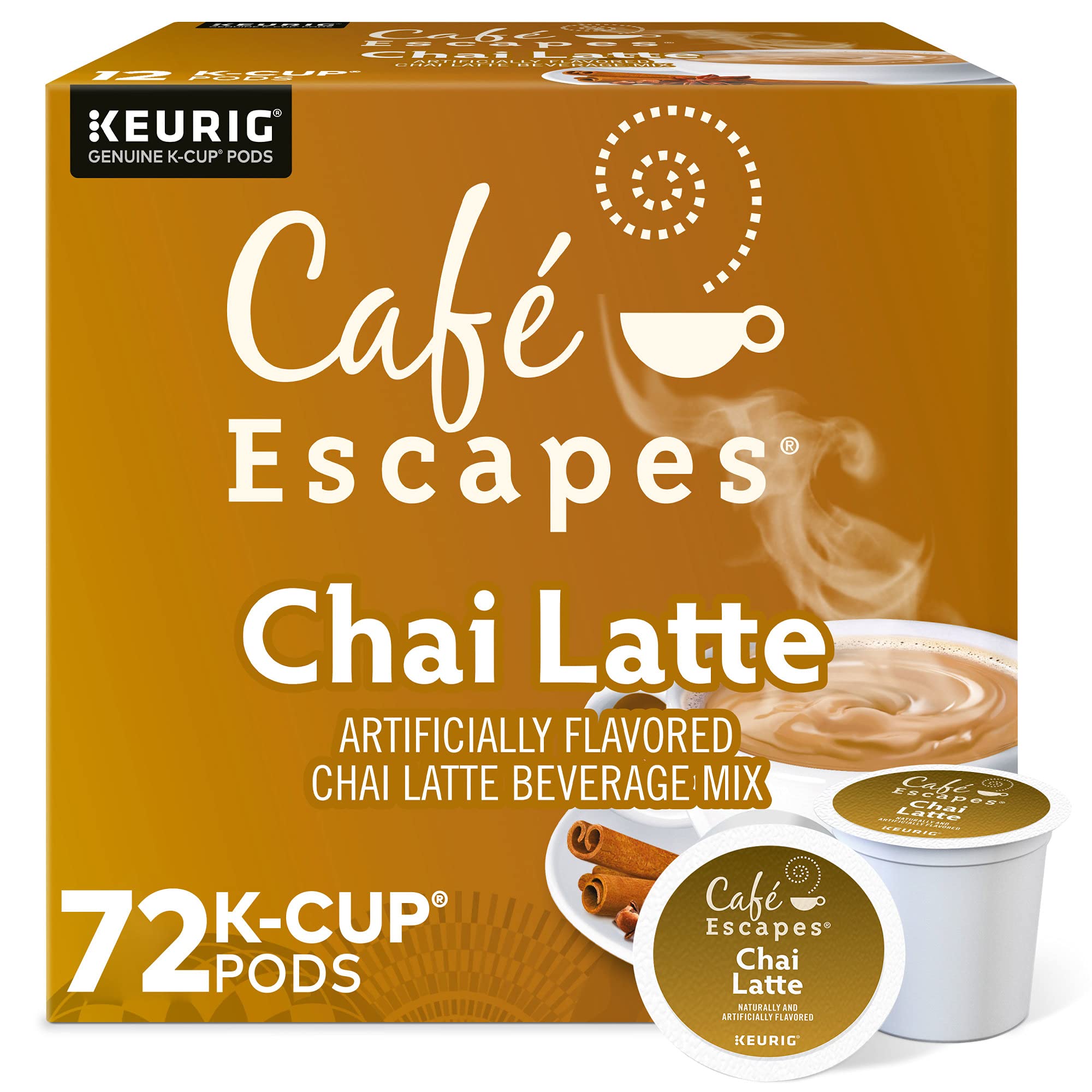 Cafe Escapes Chai Latte Keurig Single-Serve K-Cup Pods