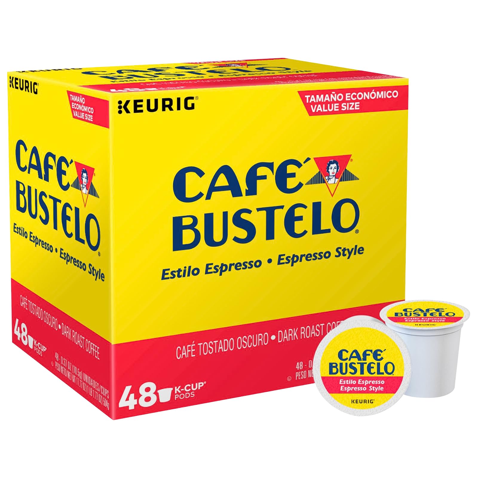 Café Bustelo Espresso Roast 48 K Cup Packs Espresso 48 Count