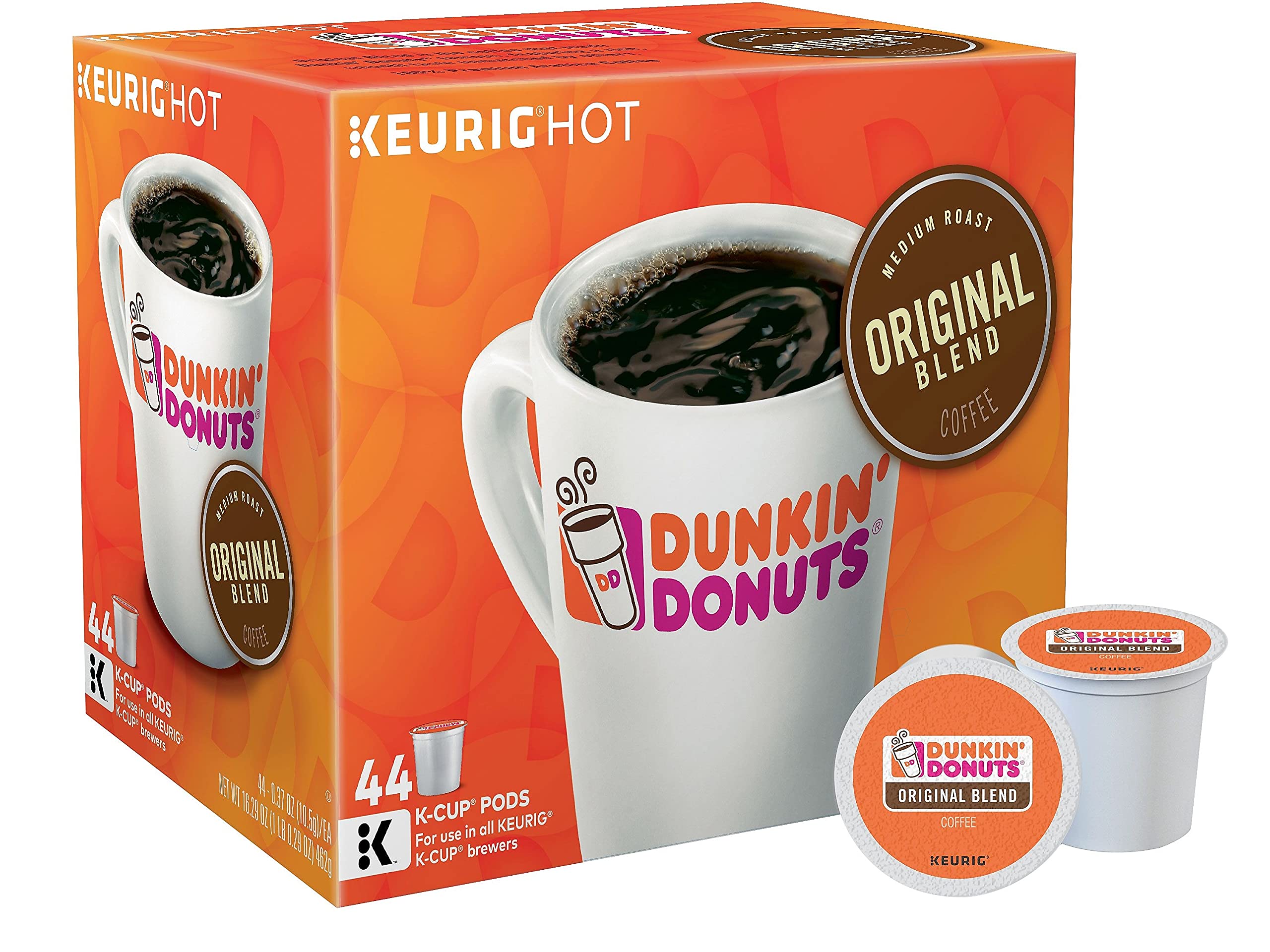 Dunkin' Donuts 2091512 Original Blend Coffee K-Cup Pods Medium