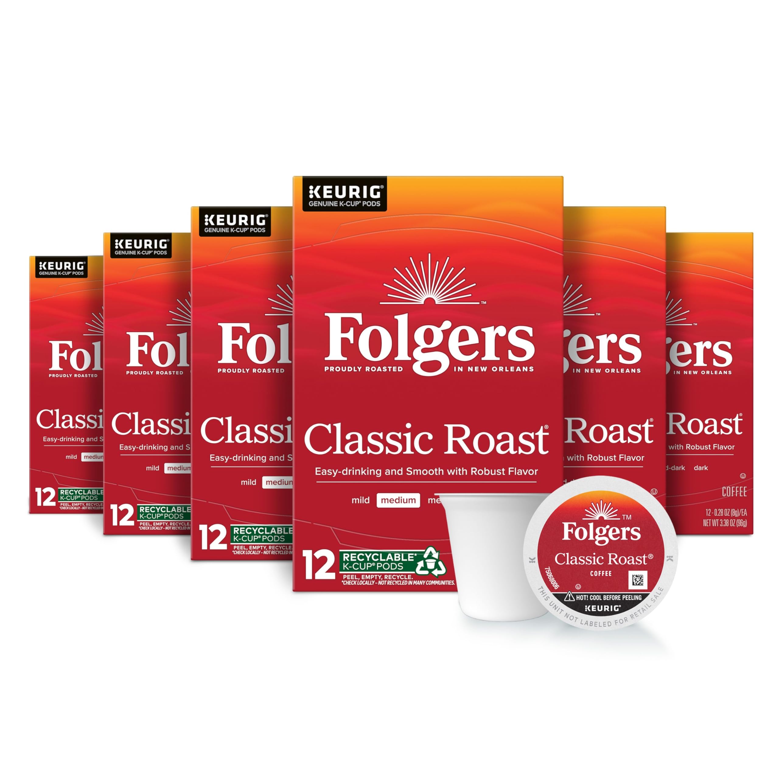 Folgers Classic Roast, Medium Roast Coffee