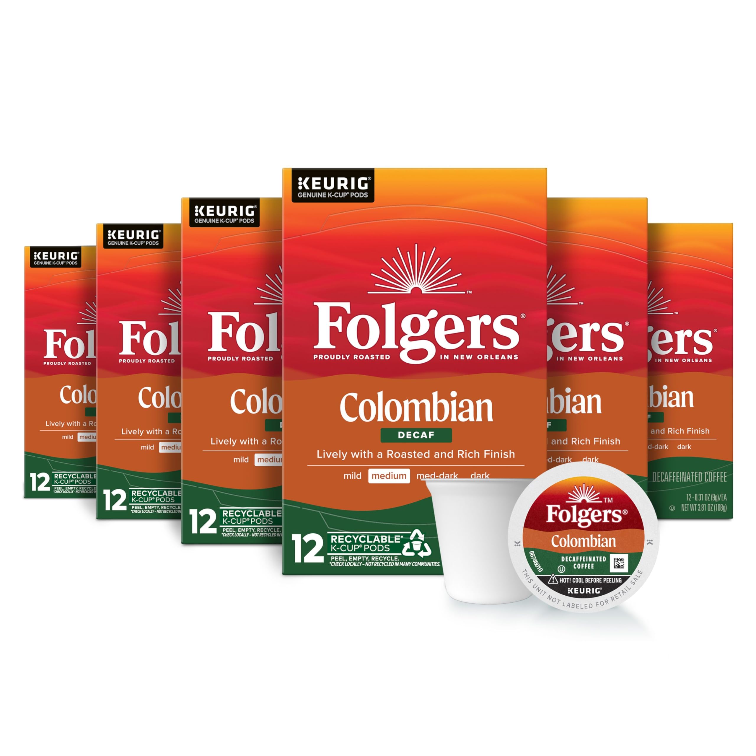 Folgers Colombian Decaf Medium Roast Coffee