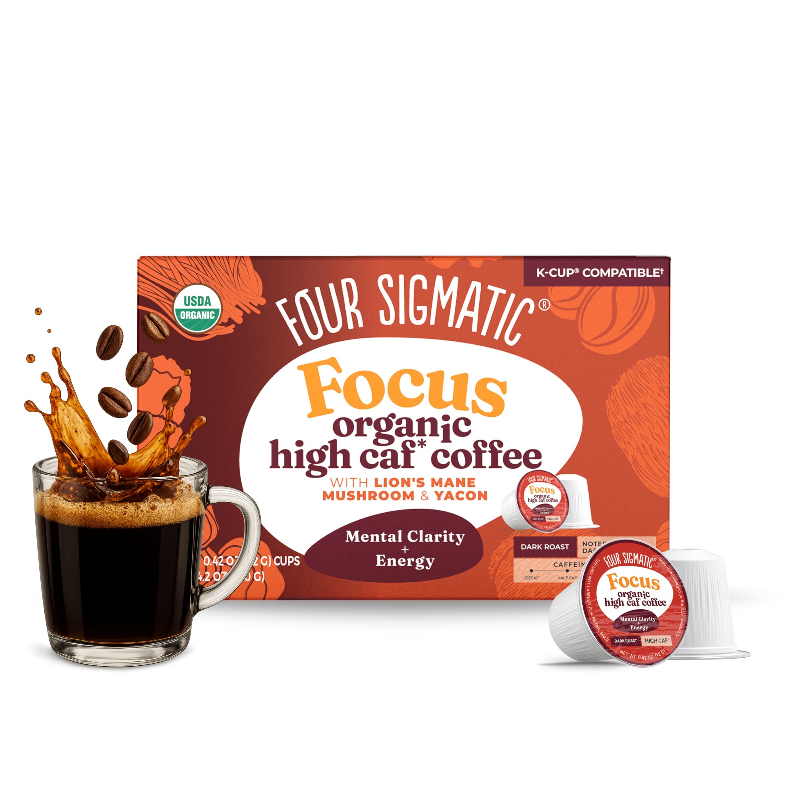 Four Sigmatic High Caffeine Mushroom Coffee K-Cups