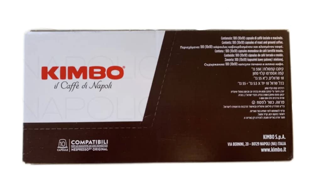 Kimbo Espresso Napoli Nespresso Capsules, 100% Arabica Coffee