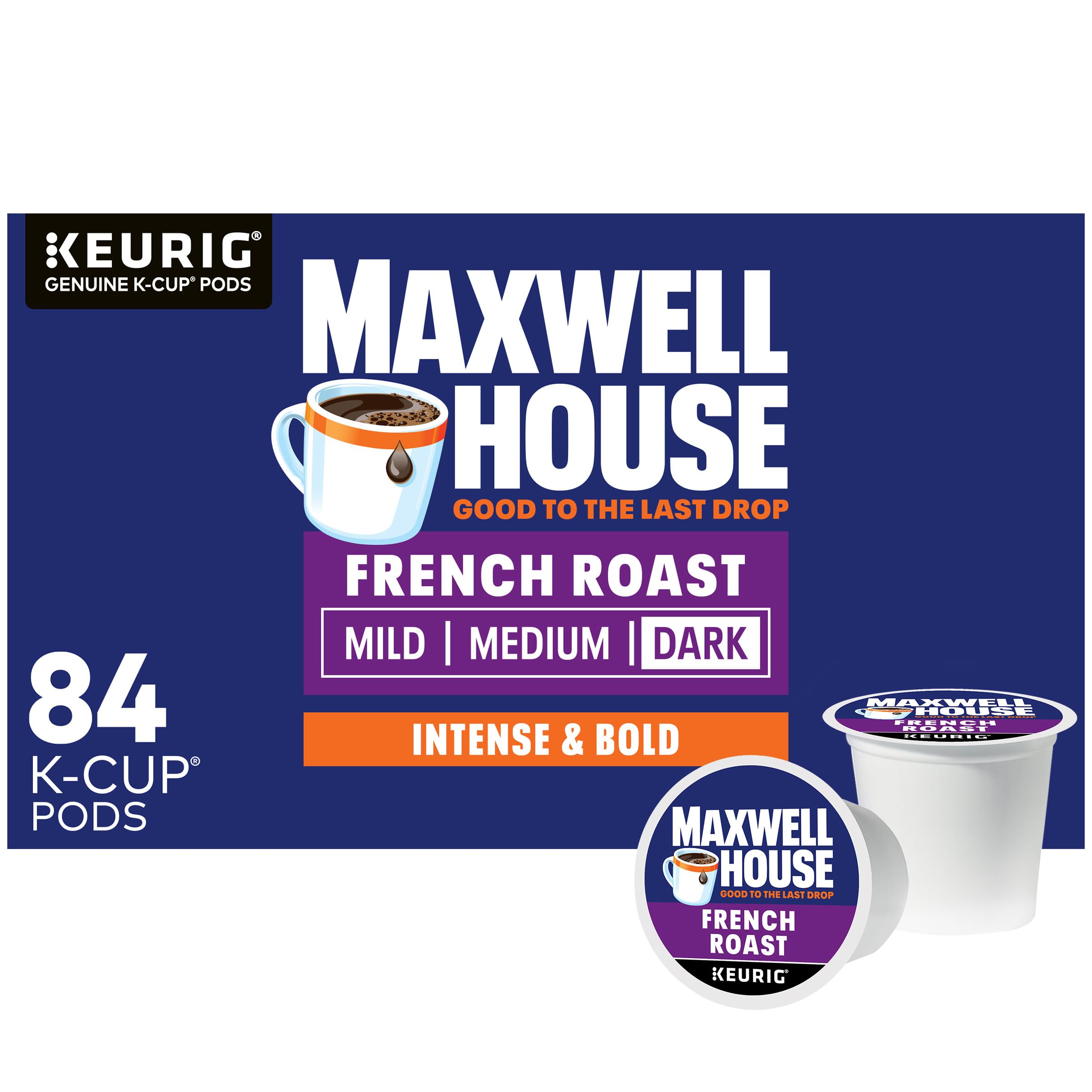 Maxwell House French Roast Dark Roast K-Cup Coffee Pods