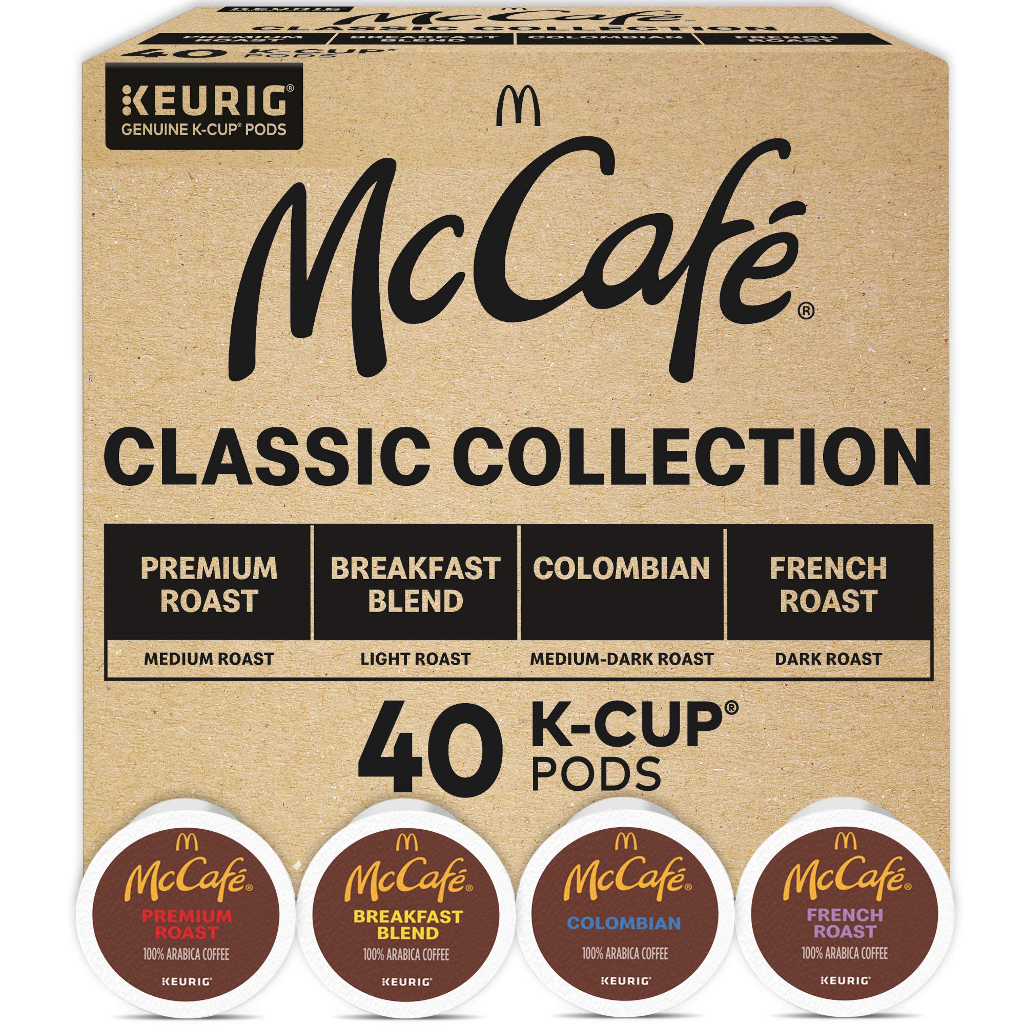 McCafe Classic Collection, Single-Serve Coffee K-Cup Pods
