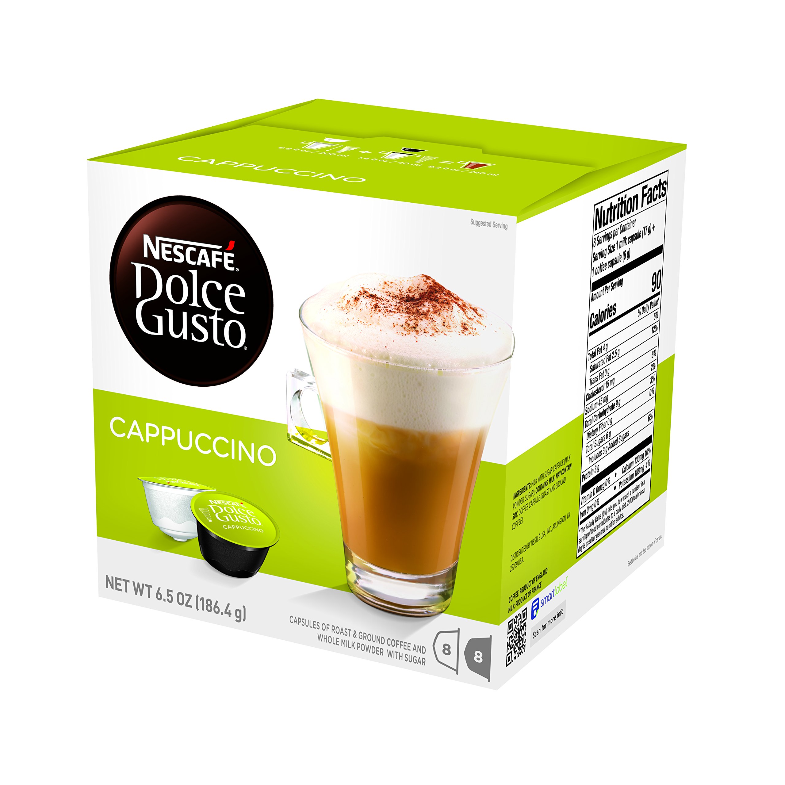Nescafe Dolce Gusto Coffee Pods, Cappuccino