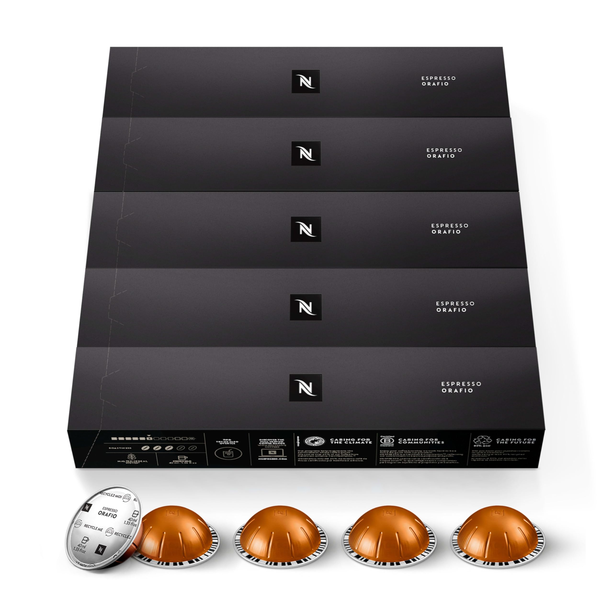 Nespresso Vertuo Orafio, Medium Roast Espresso Coffee capsules