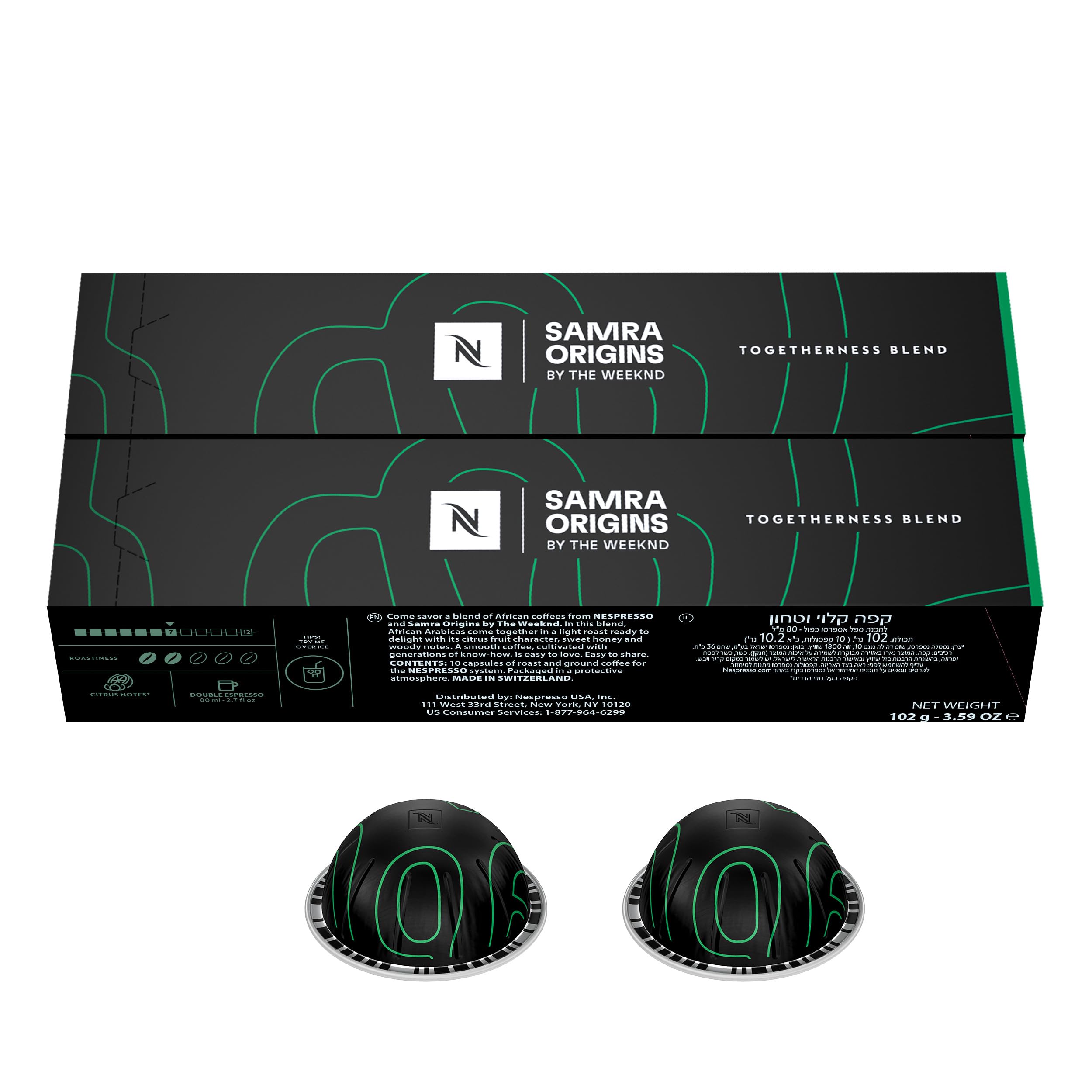 Nespresso I Samra Origins by The Weeknd Vertuo Togetherness