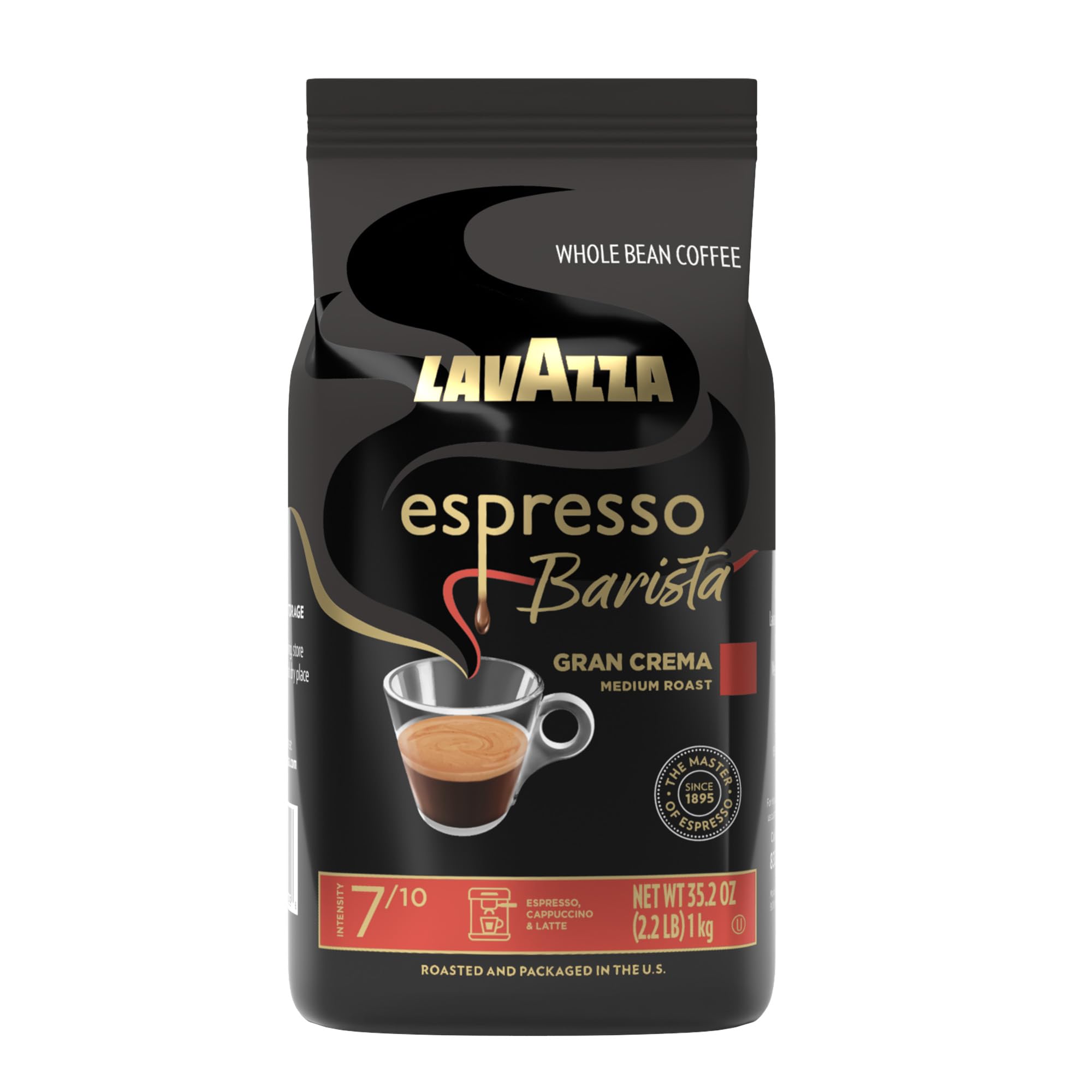 Lavazza Espresso Barista Gran Crema Whole Bean Coffee Blend