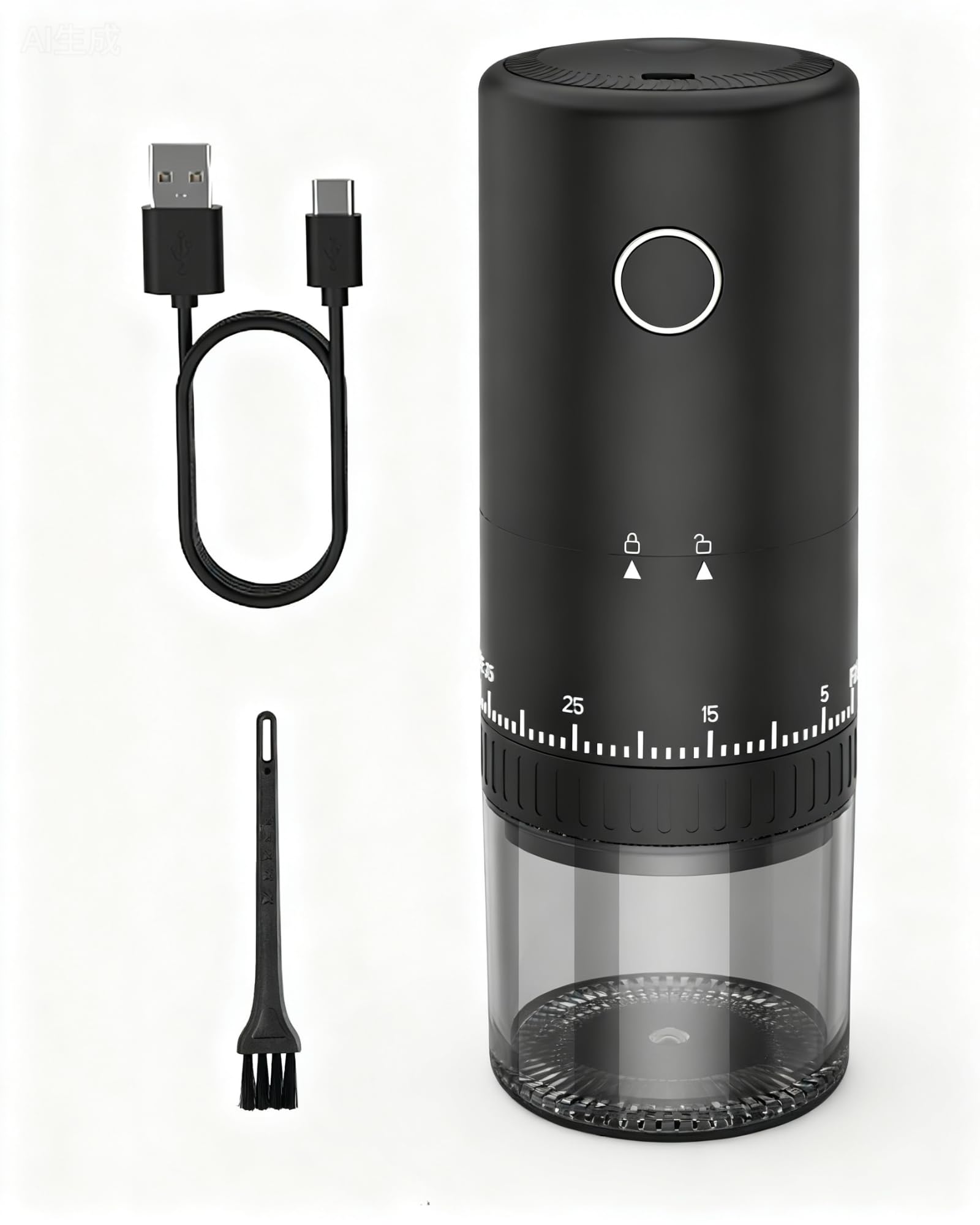 CEVING First Grind-While-Charging Rechargeable Coffee Grinder