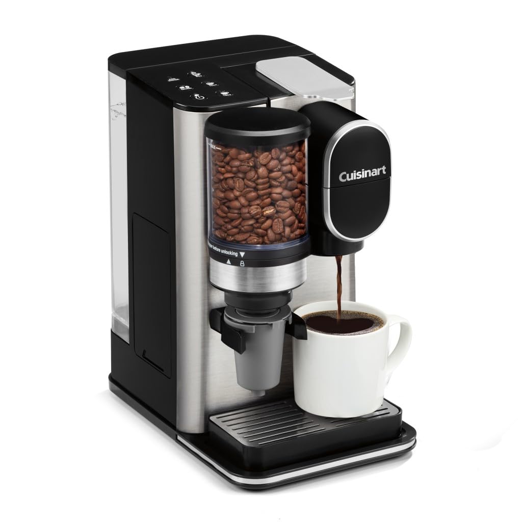 Cuisinart Single-Serve Coffee Maker + Coffee Grinder with 8, 10