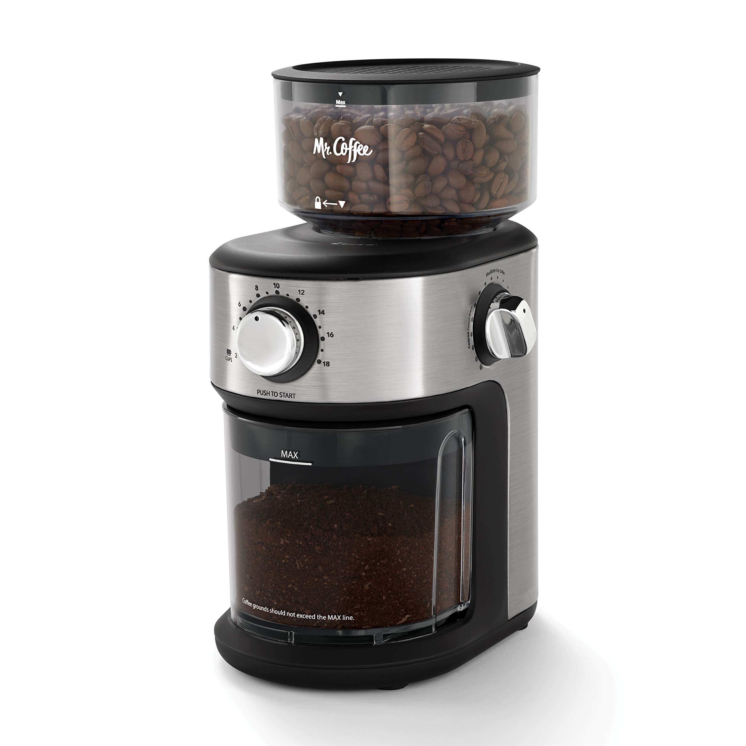 Mr. Coffee Burr Coffee Grinder Automatic Grinder with 18