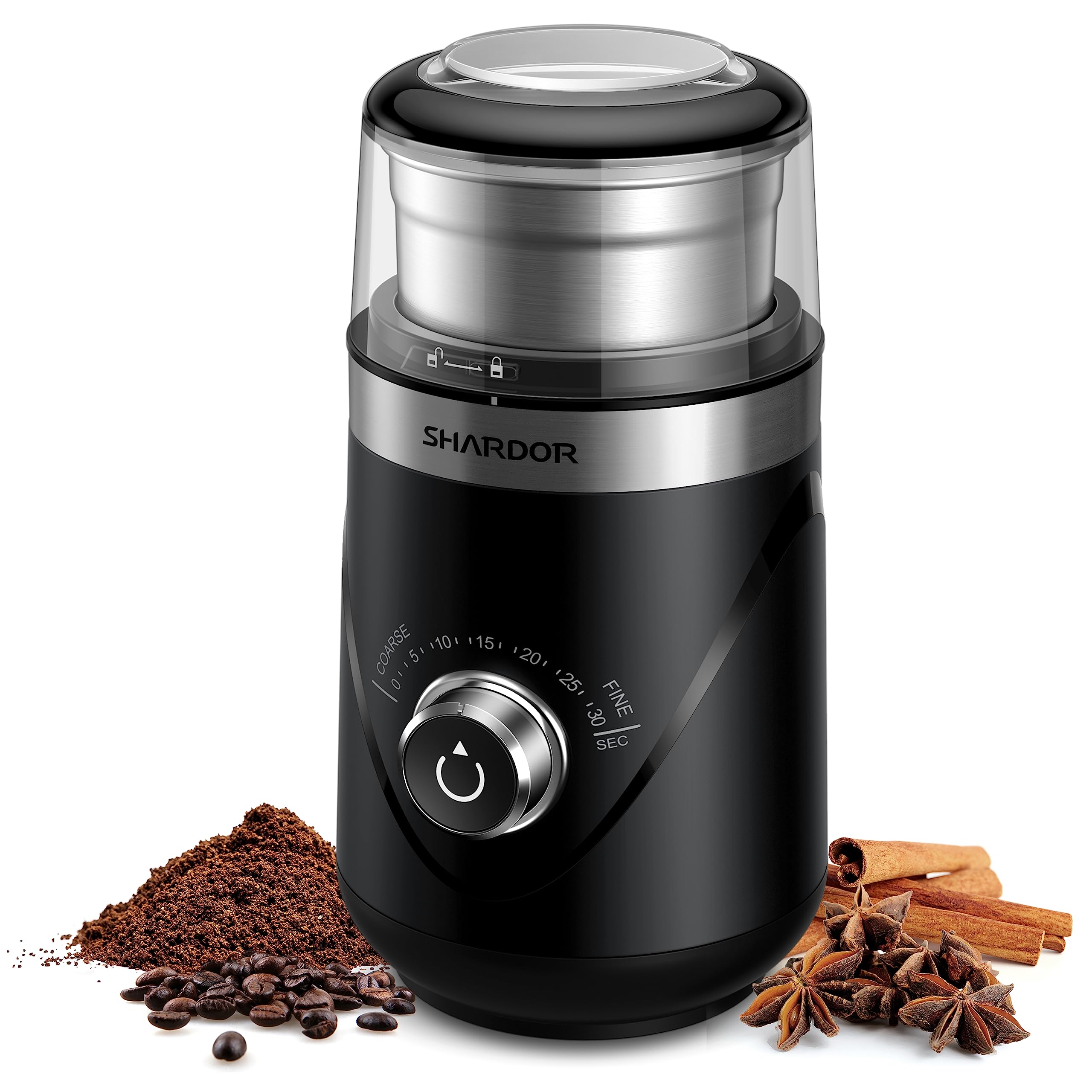 SHARDOR Electric Super Silent Blade Coffee Grinder