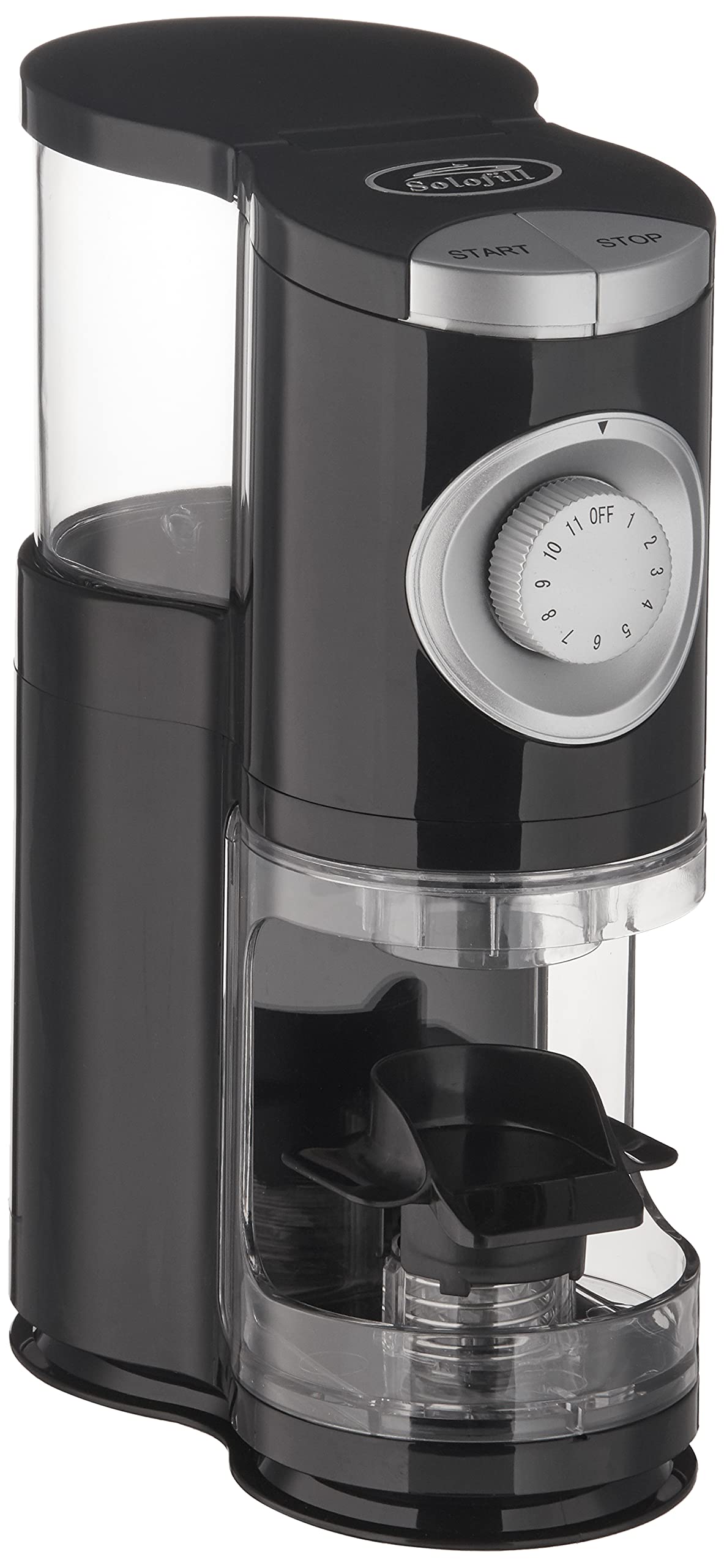 SOLOGRIND 2-in-1 Automatic Single Serve Coffee Burr Grinder for