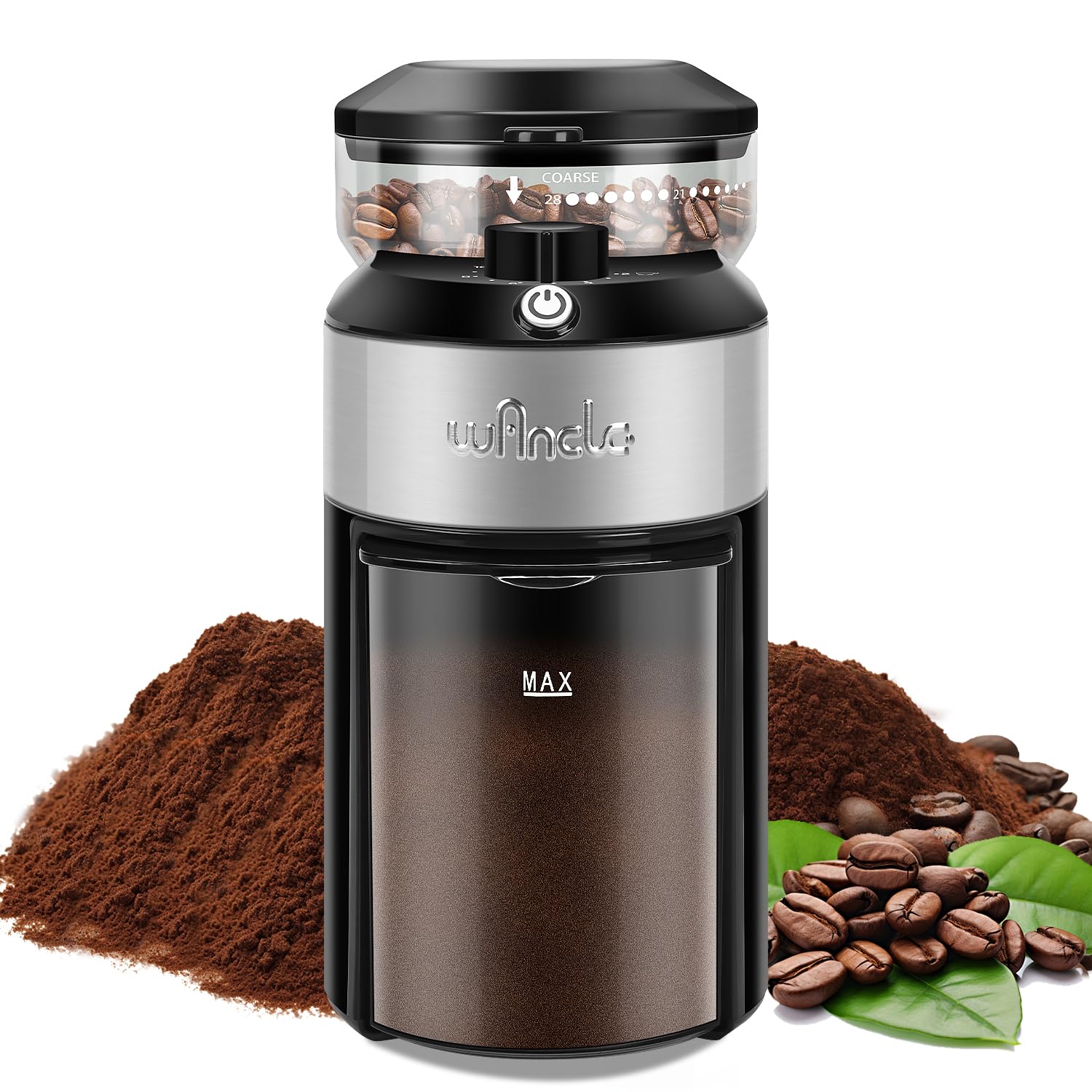 Wancle Burr Coffee Grinder Flat Burr Coffee Grinder with