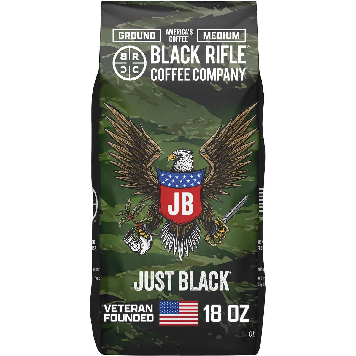 Black Rifle Coffee Company Just Black, 18oz Bag