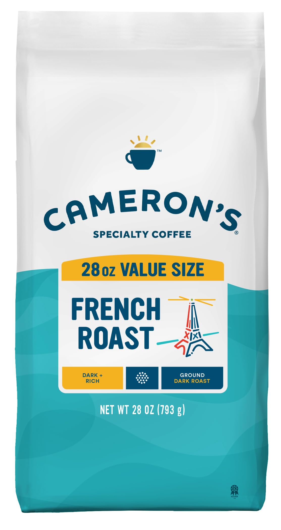 Cameron's Coffee Roasted Ground Coffee Bag, French Roast