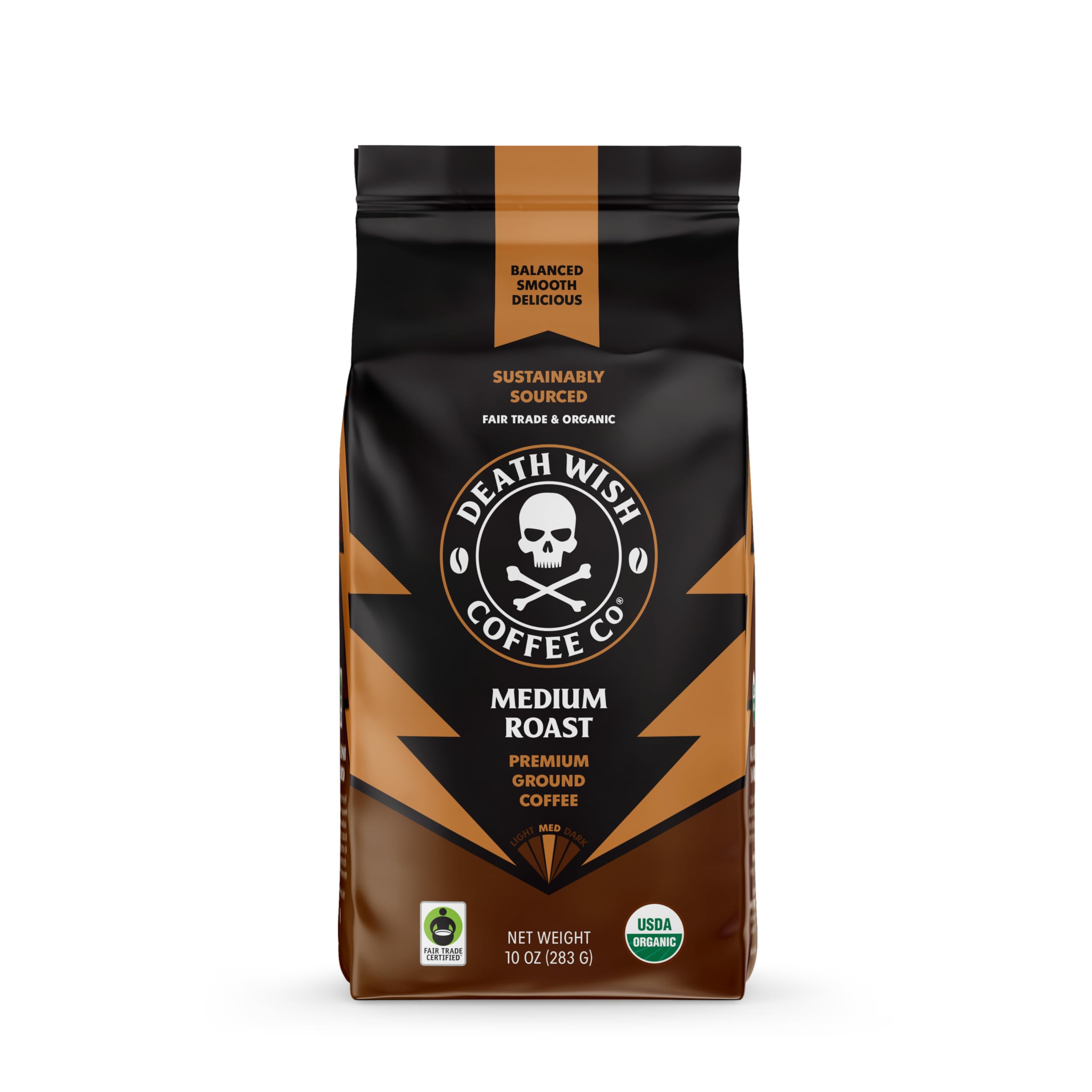 Death Wish Coffee Co, Coffee Ground Medium Roast Organic