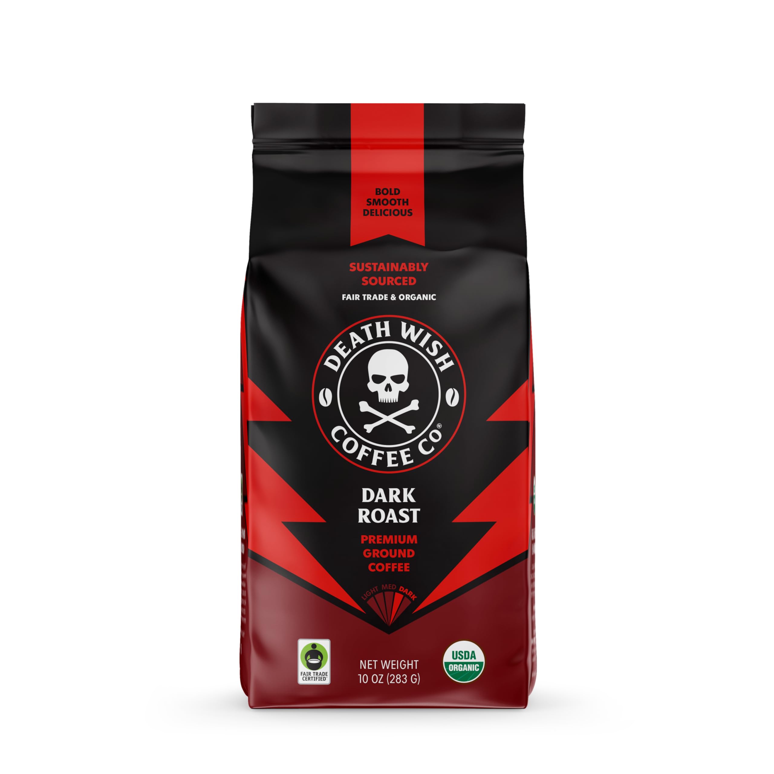 Death Wish Coffee Co Organic Dark Roast Ground Coffee