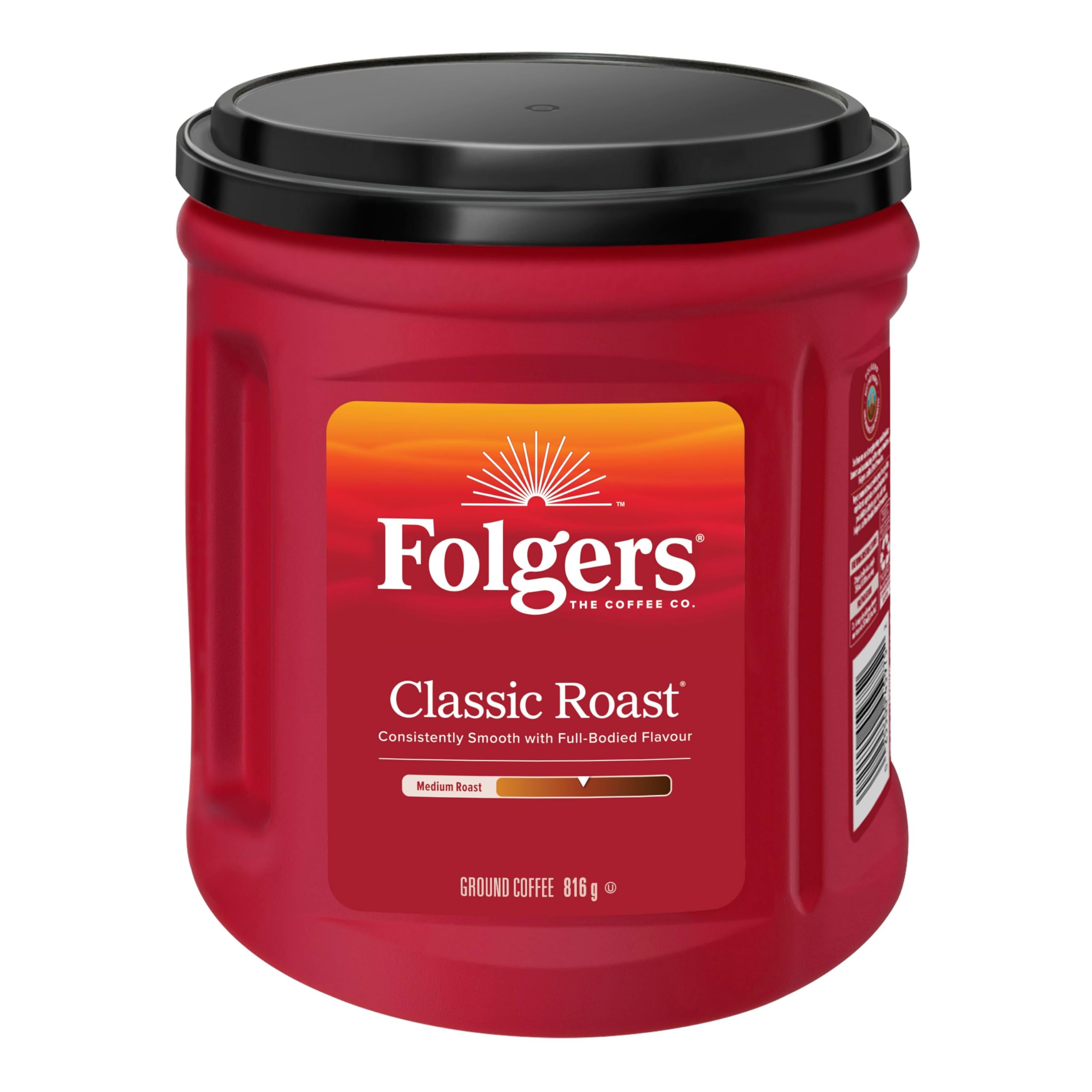 Folgers Classic Roast Medium Dark Roast, Ground Coffee