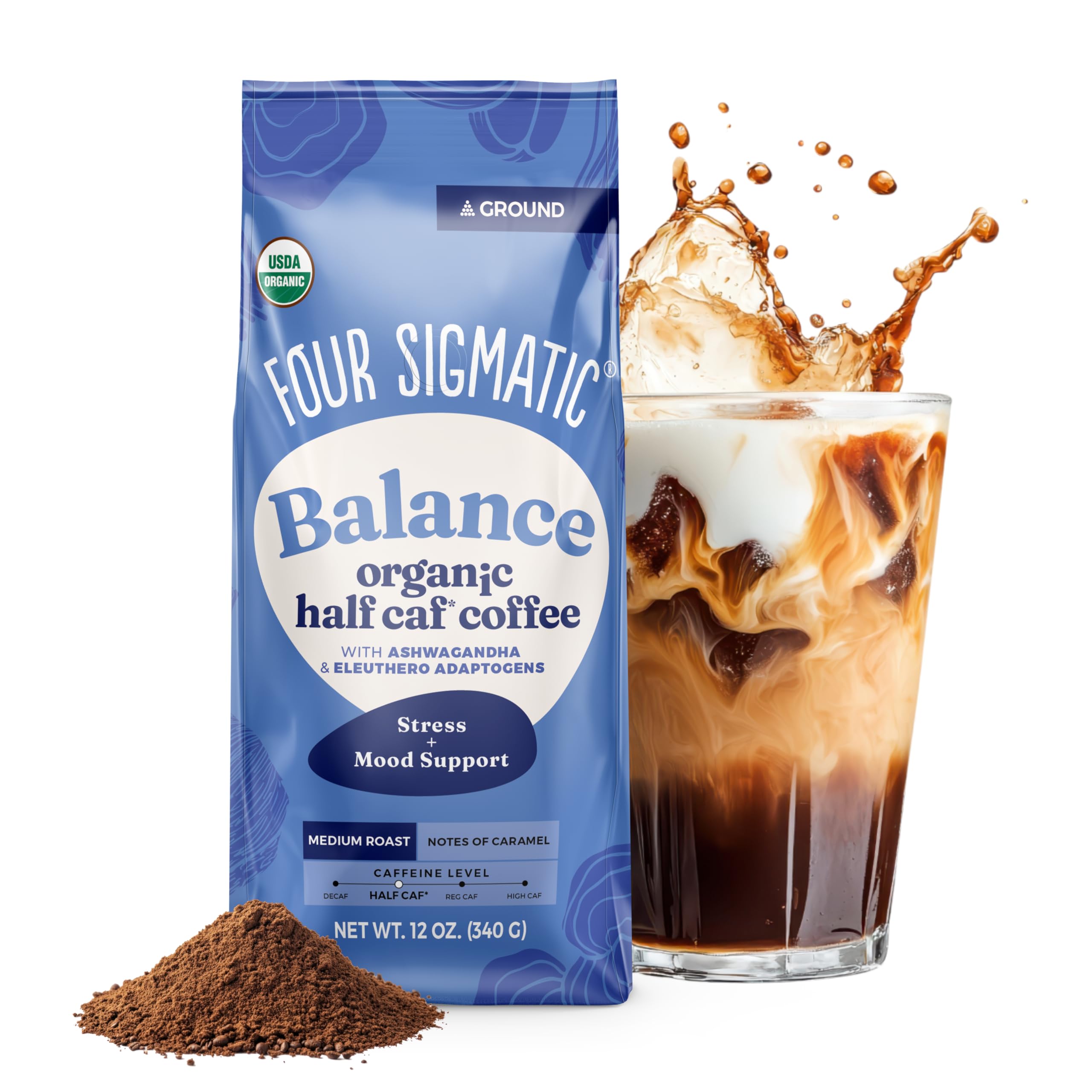 FOUR SIGMATIC Organic Balance Adaptogen Ground Coffee
