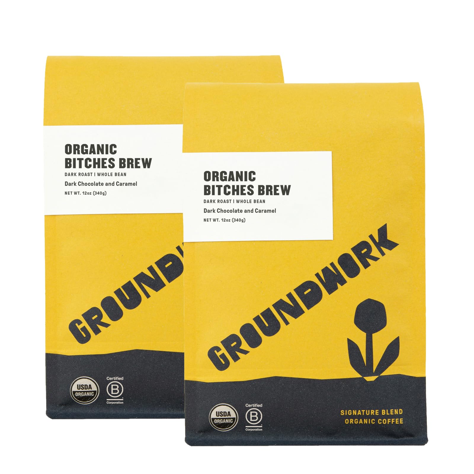 GROUNDWORK B*tches Brew Whole Bean Coffee Dark Roast Blend