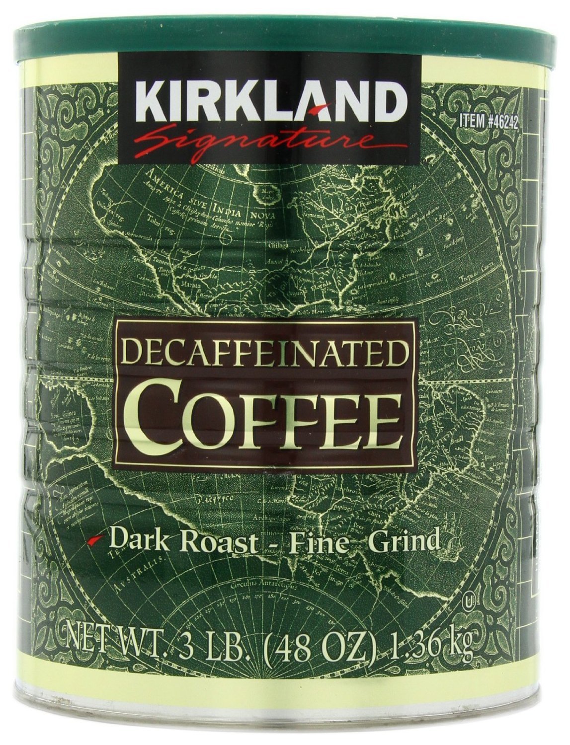 Kirkland Signature 100% Colombian Dark Roast Decaffeinated