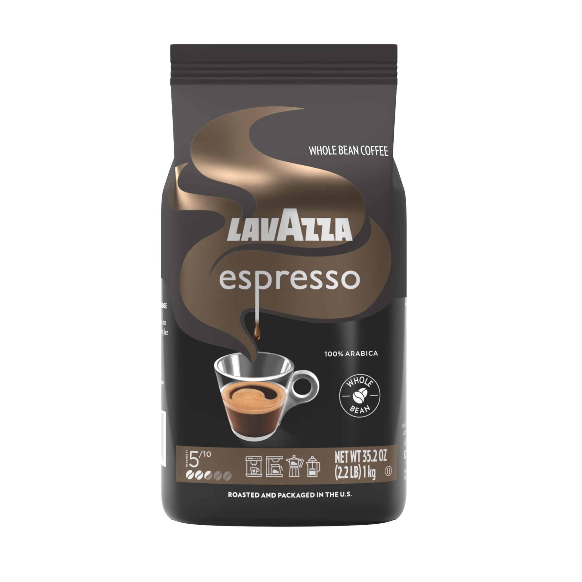 Lavazza Espresso Whole Bean Coffee, Medium Roast